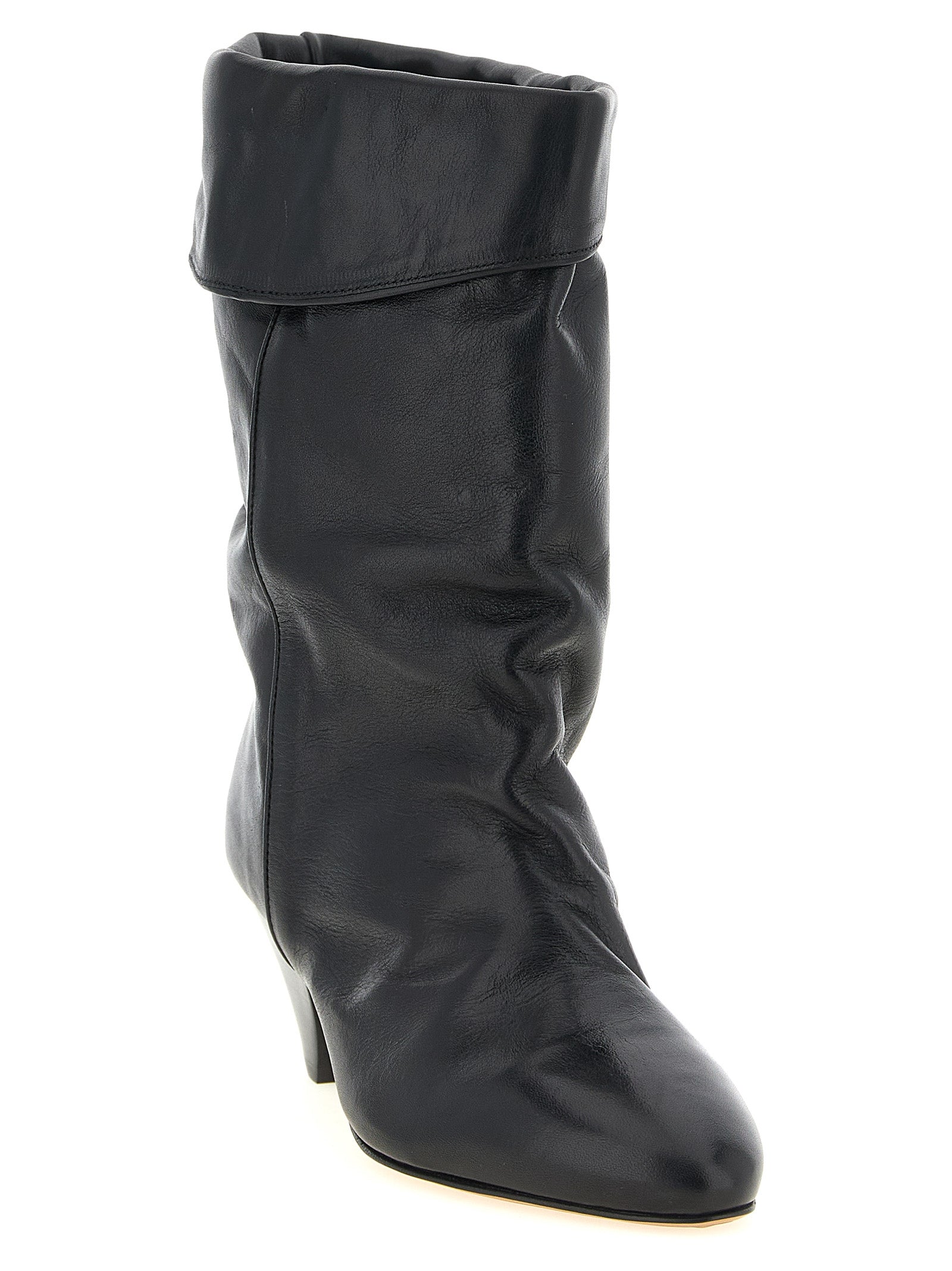 Isabel Marant Schwarze Ankle Boots aus Rindsleder