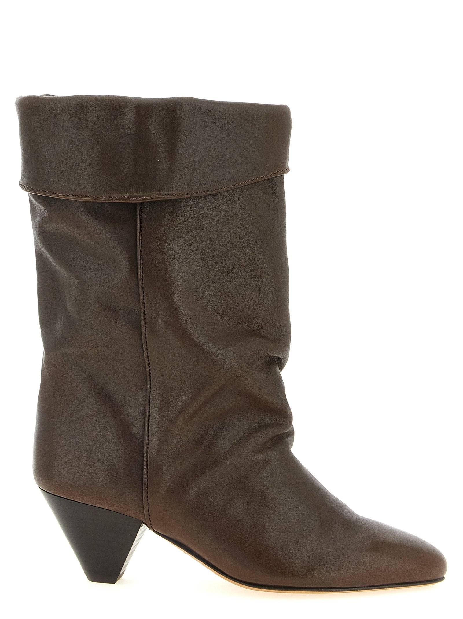 Isabel Marant Braune Ankle Boots aus Rindsleder