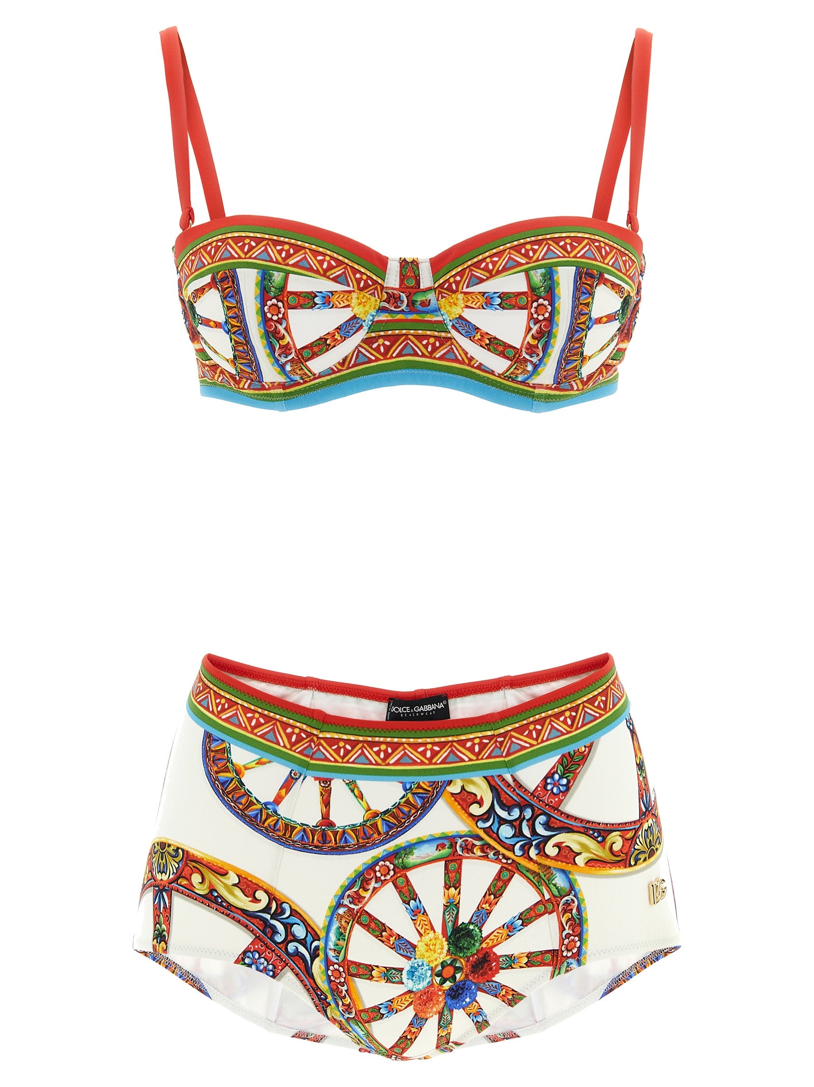 Dolce & Gabbana Mehrfarbiger Bikini aus Polyamid