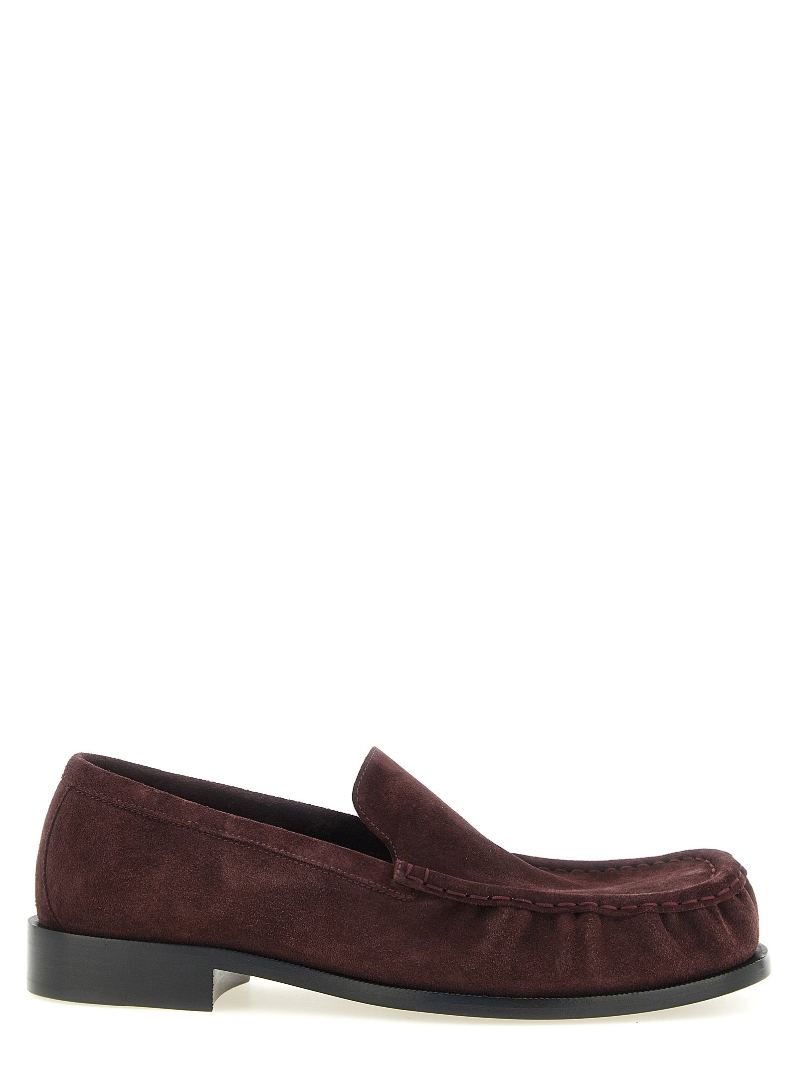 Dries Van Noten Bordeaux Kalbsleder Loafer