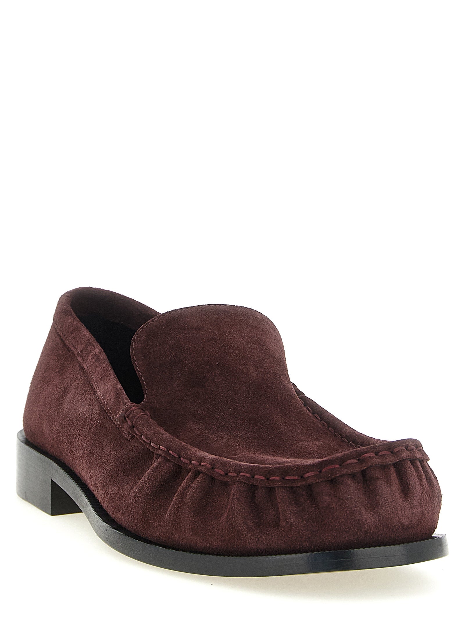 Dries Van Noten Bordeaux Kalbsleder Loafer