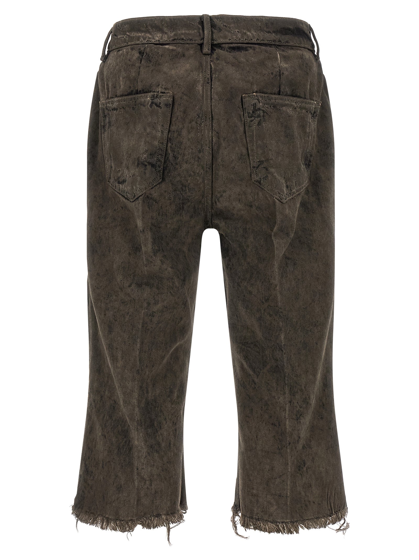 Rick Owens Graue Cargoshorts aus Baumwolle