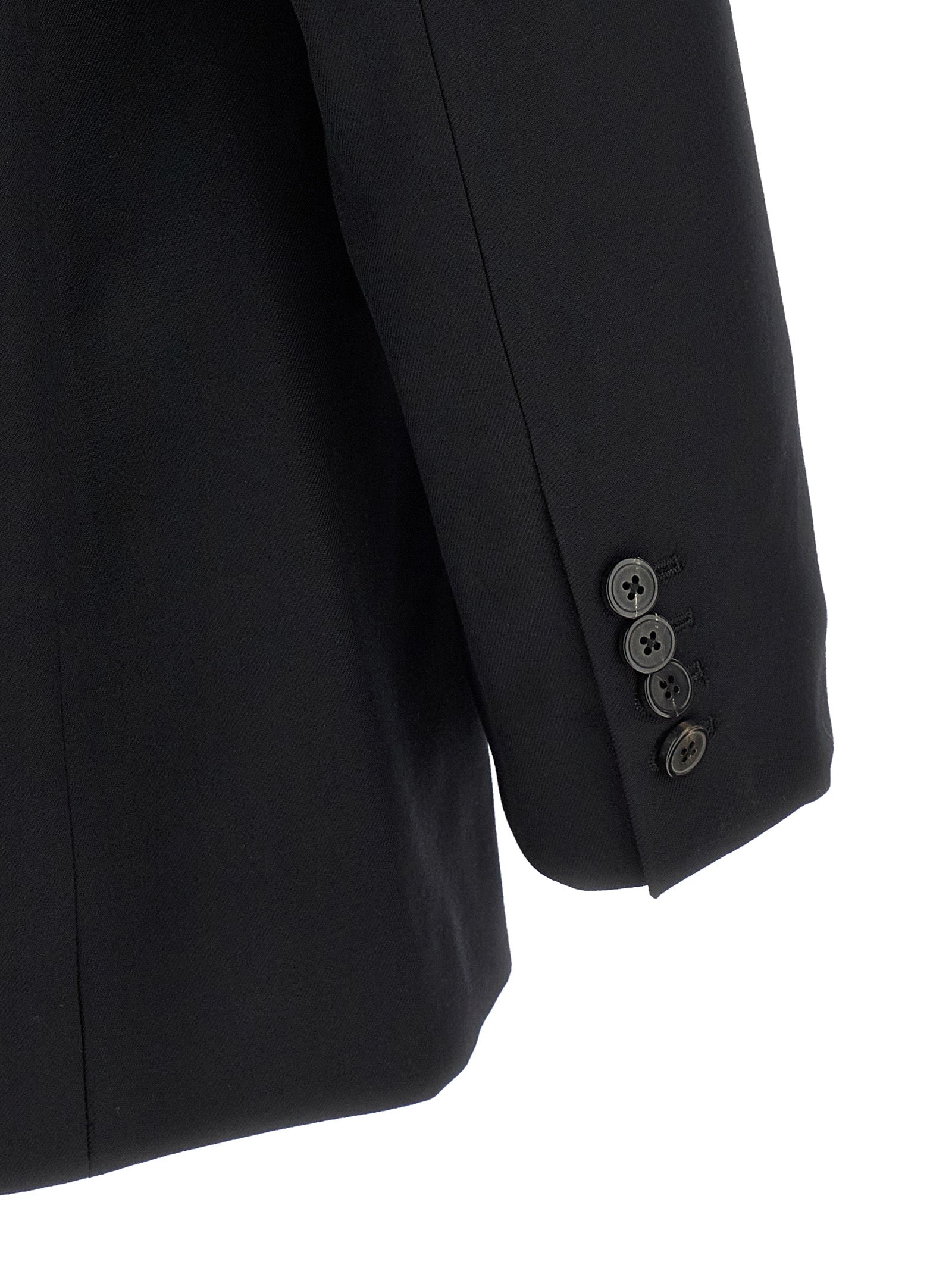 Dries Van Noten Schwarzer Wollblazer
