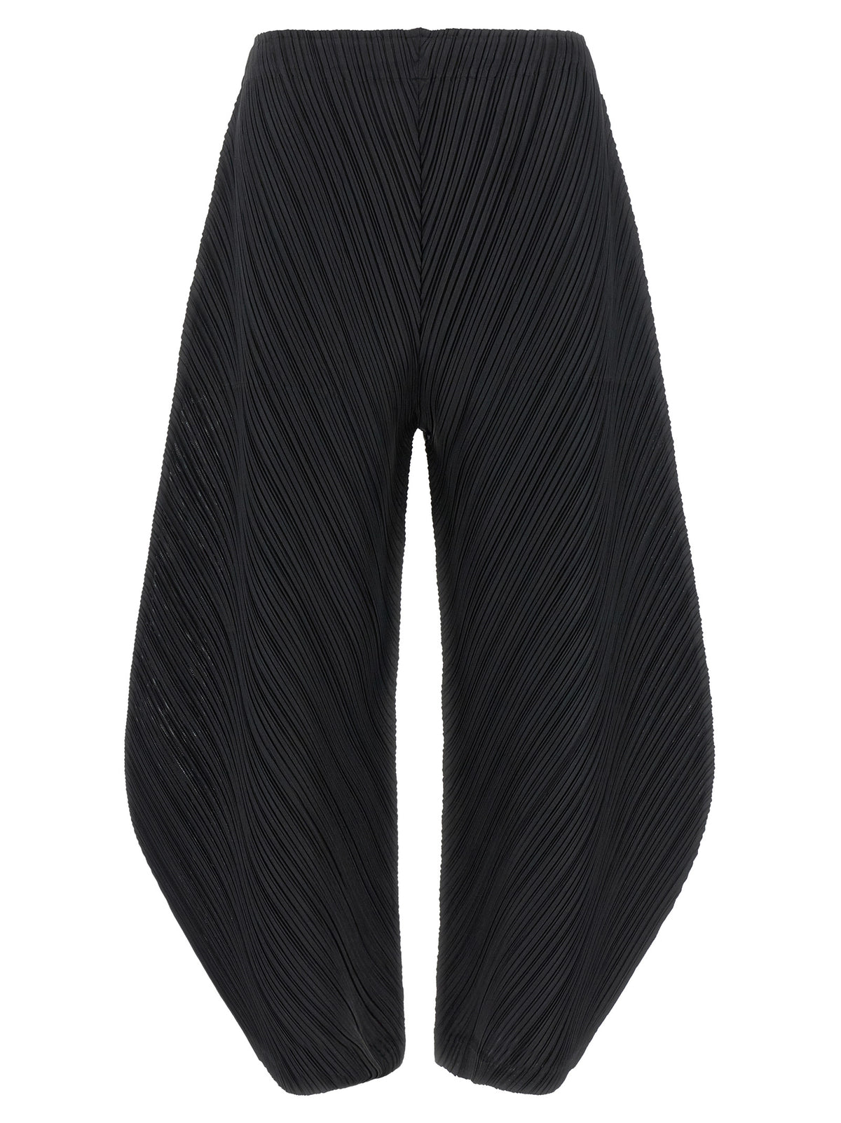 PLEATS PLEASE ISSEY MIYAKE Schwarze Freizeithose aus Polyester
