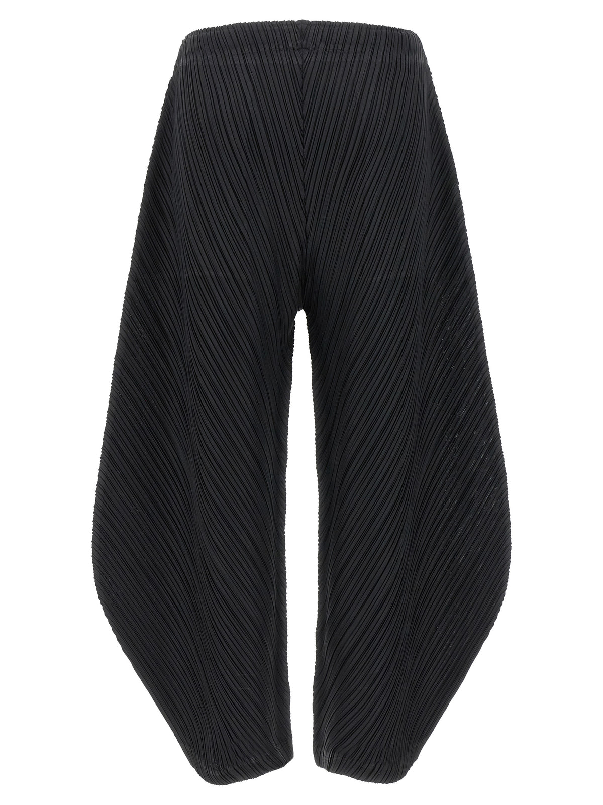 PLEATS PLEASE ISSEY MIYAKE Schwarze Freizeithose aus Polyester