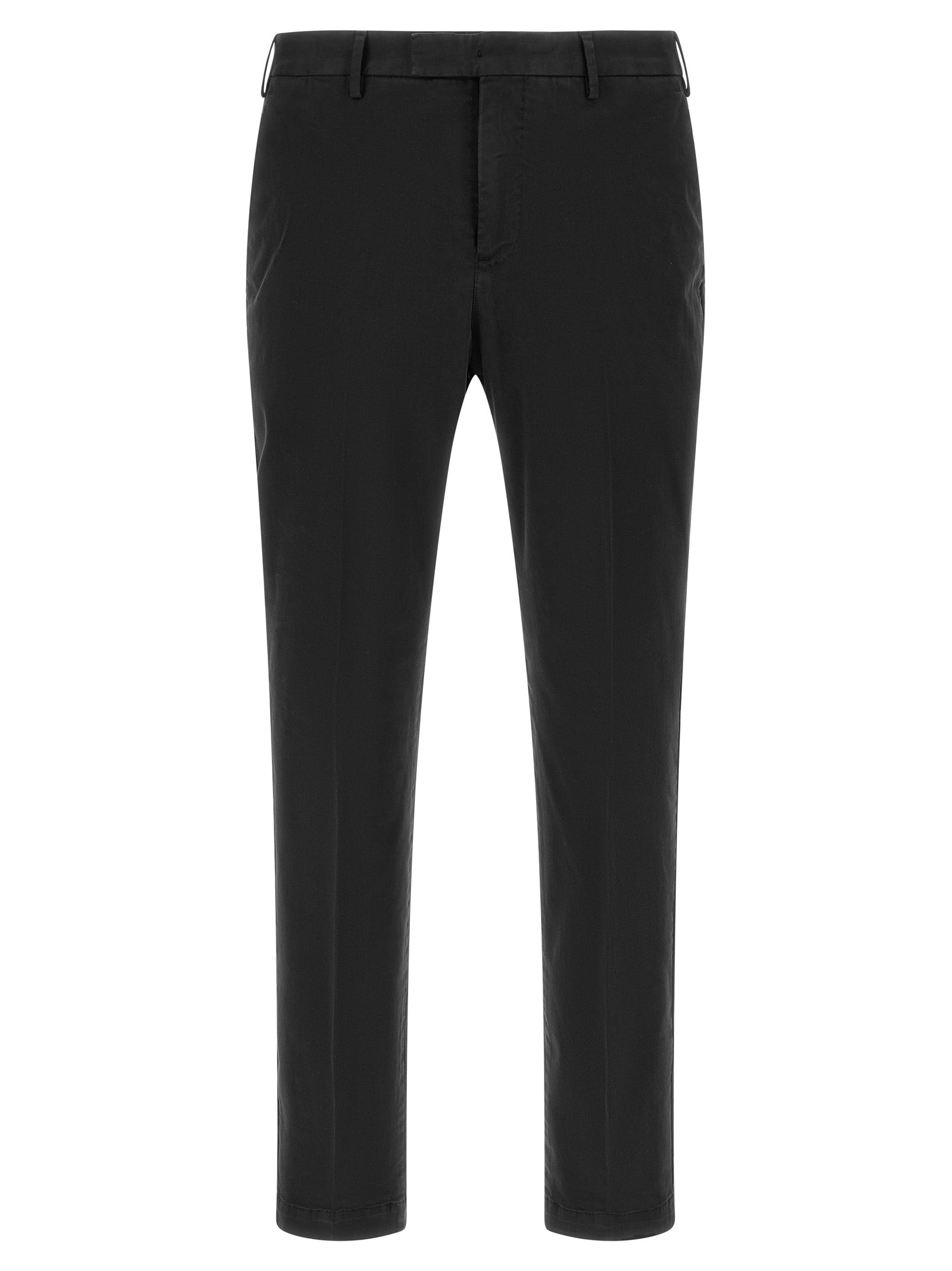 PT Torino Schwarze Baumwoll-Freizeithose