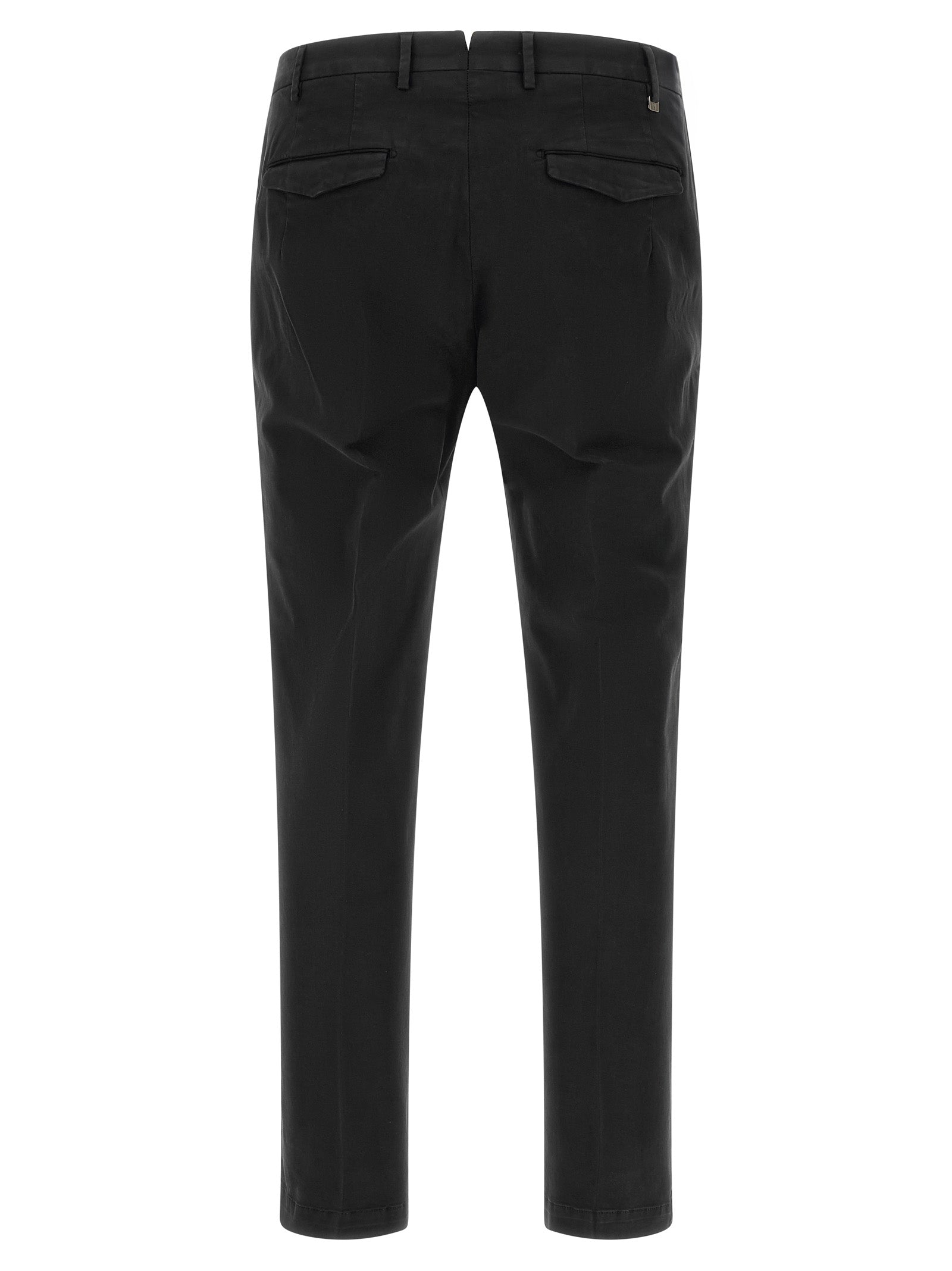 PT Torino Schwarze Baumwoll-Freizeithose