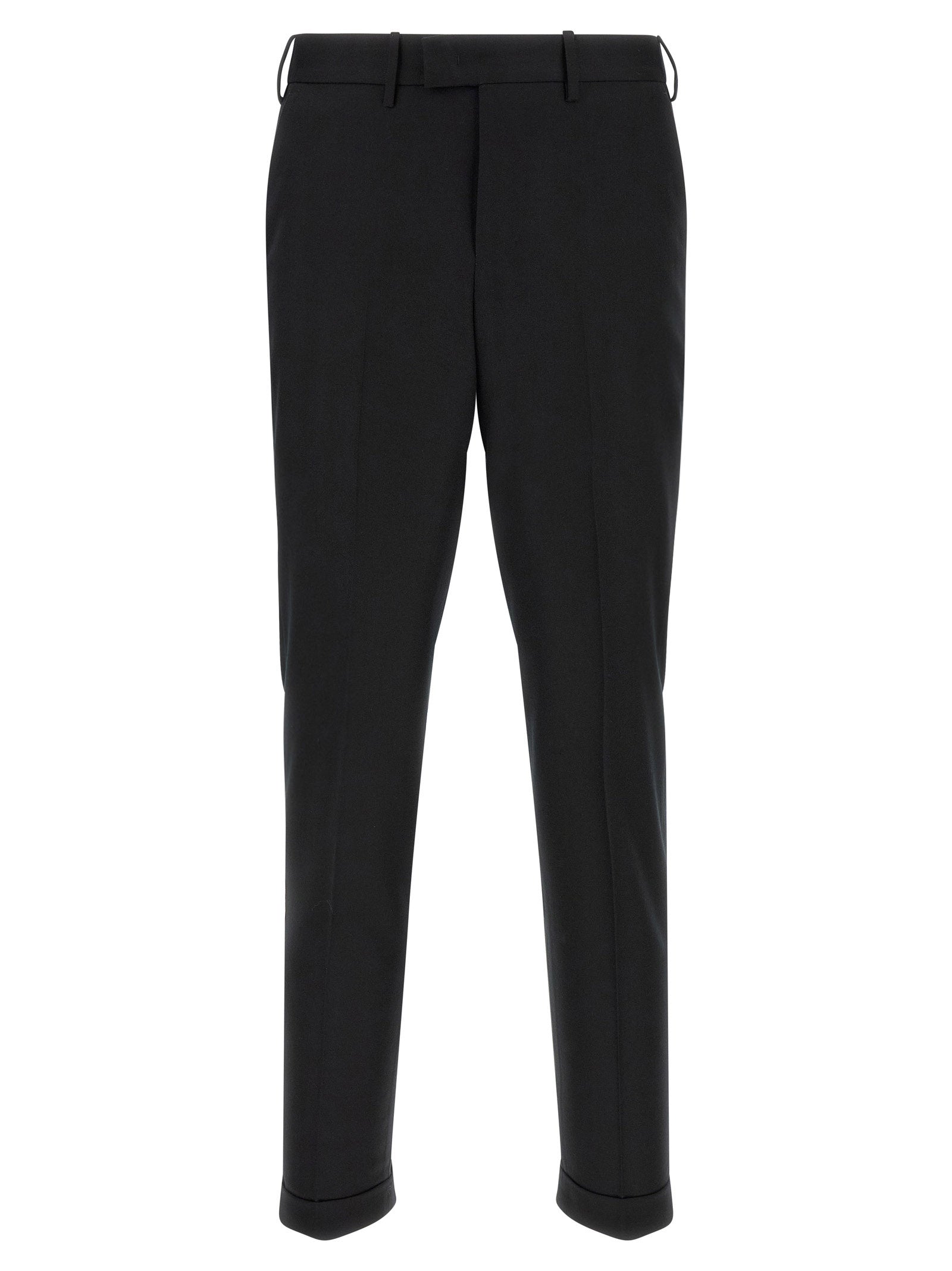 PT Torino Schwarze Hose aus reiner Schurwolle