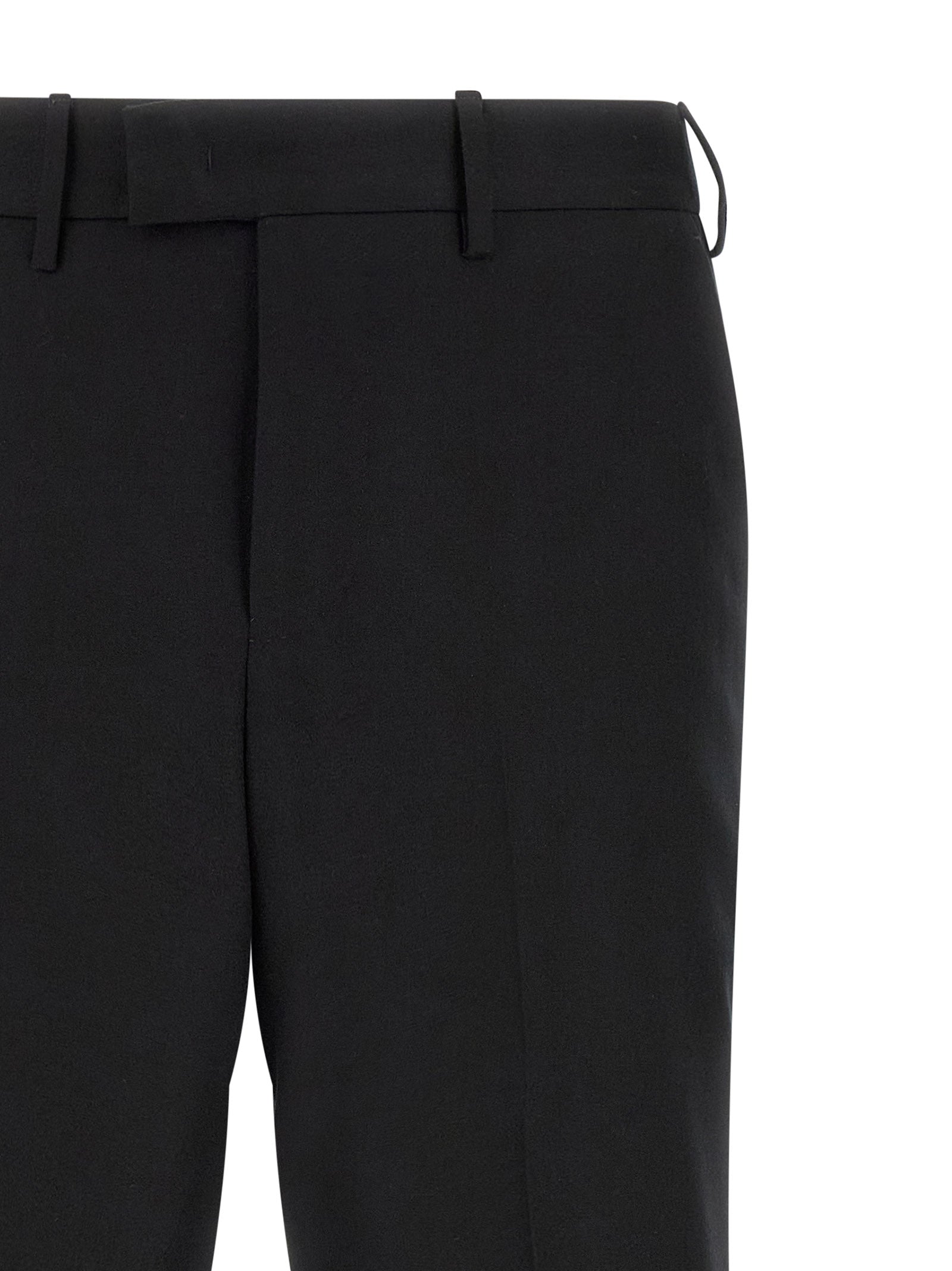 PT Torino Schwarze Hose aus reiner Schurwolle