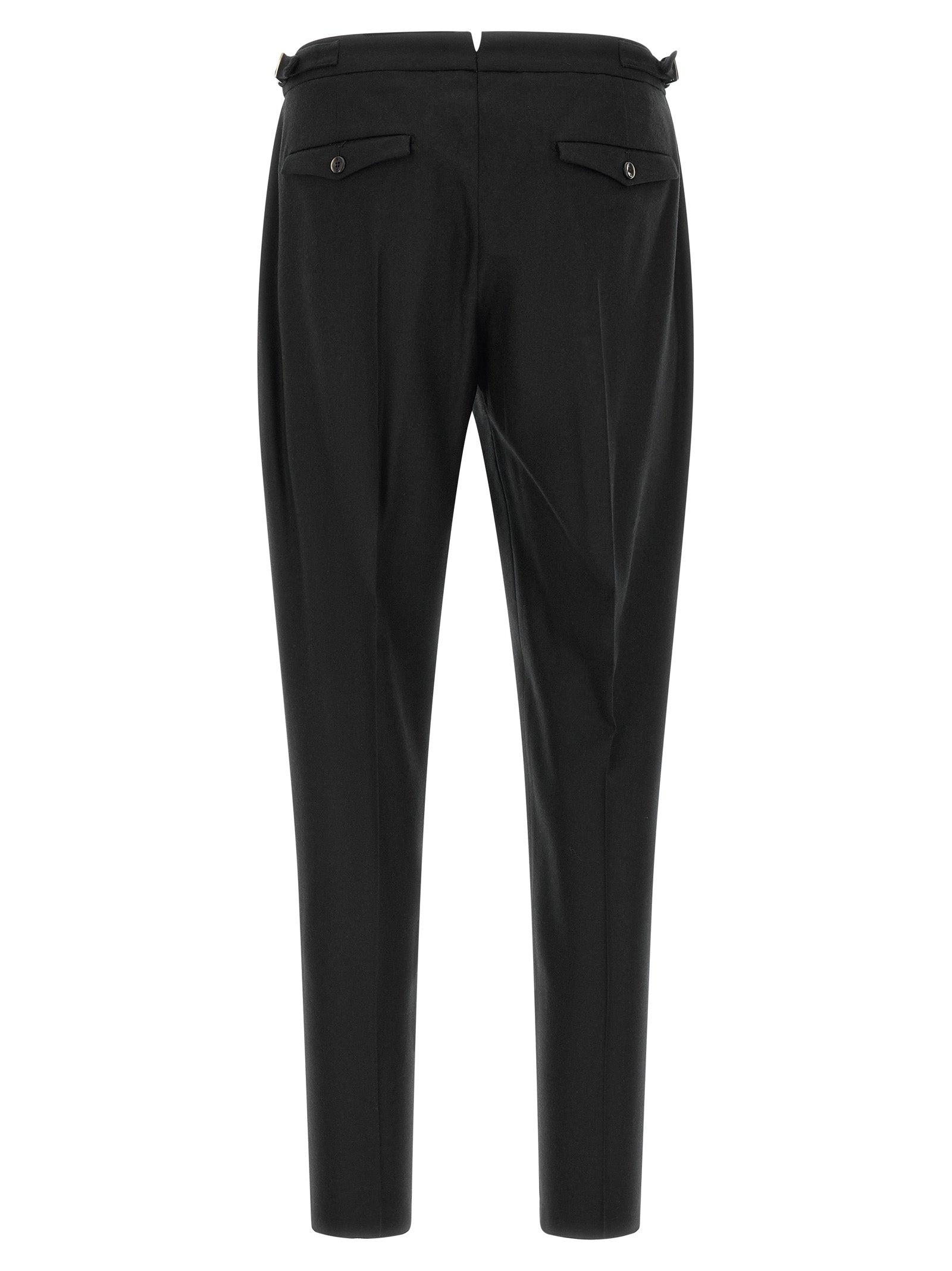 PT Torino Schwarze Hose aus reiner Schurwolle