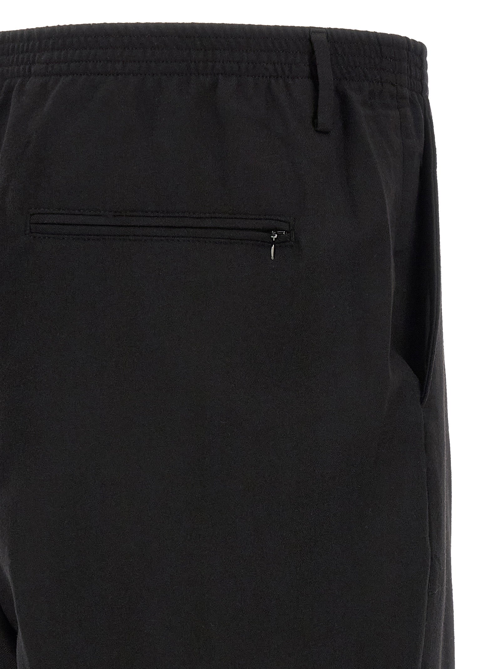 CELLAR DOOR Schwarze Hose aus reiner Schurwolle