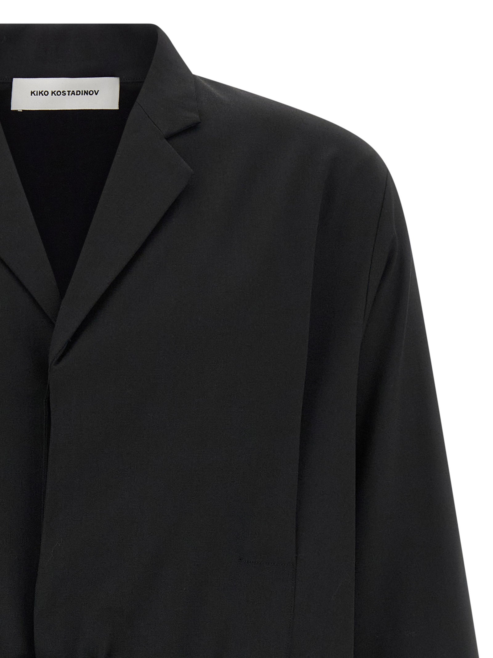 Kiko Kostadinov Schwarzer Blazer aus reiner Schurwolle