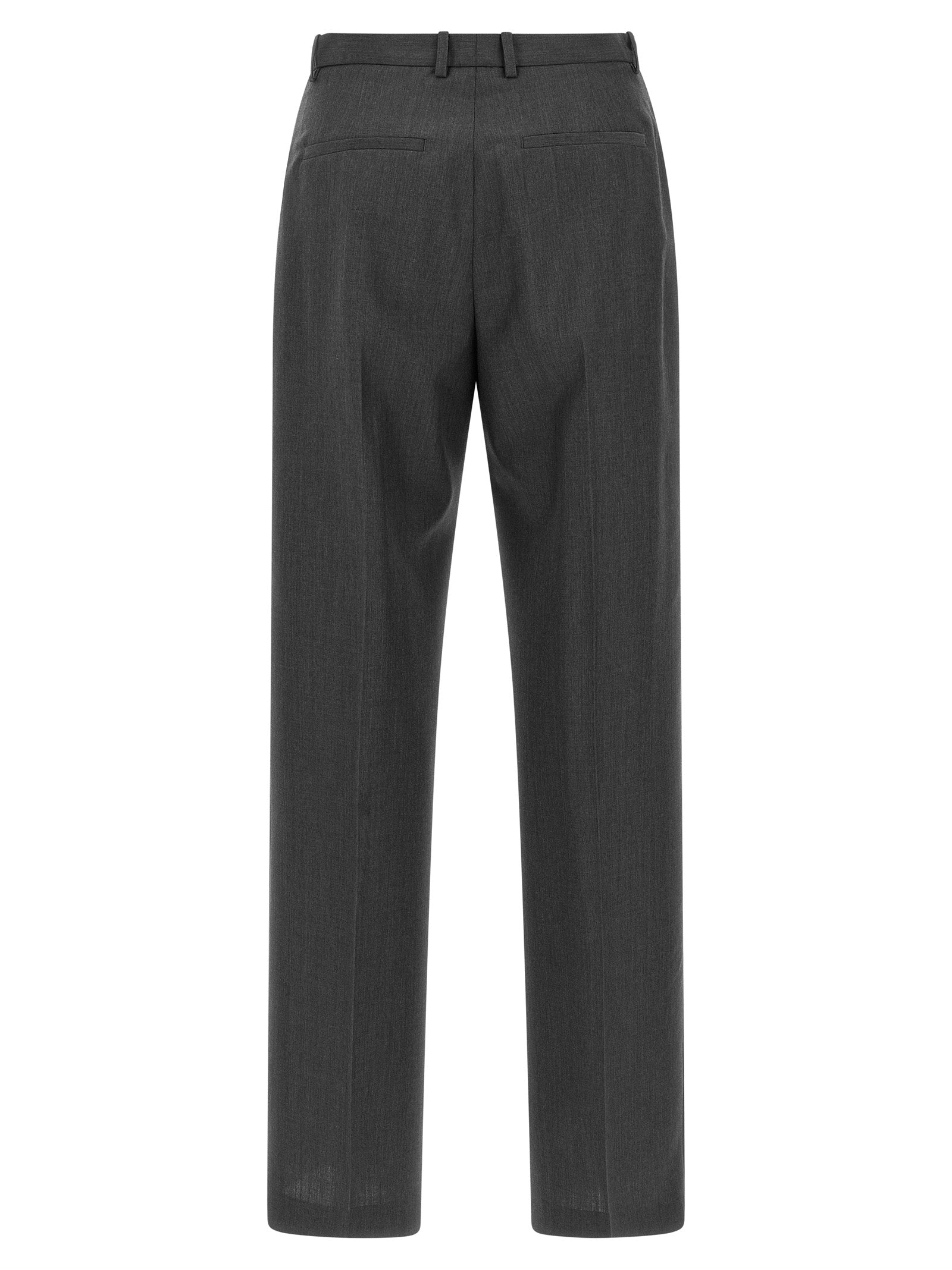 Jil Sander Graue Wollstoffhose