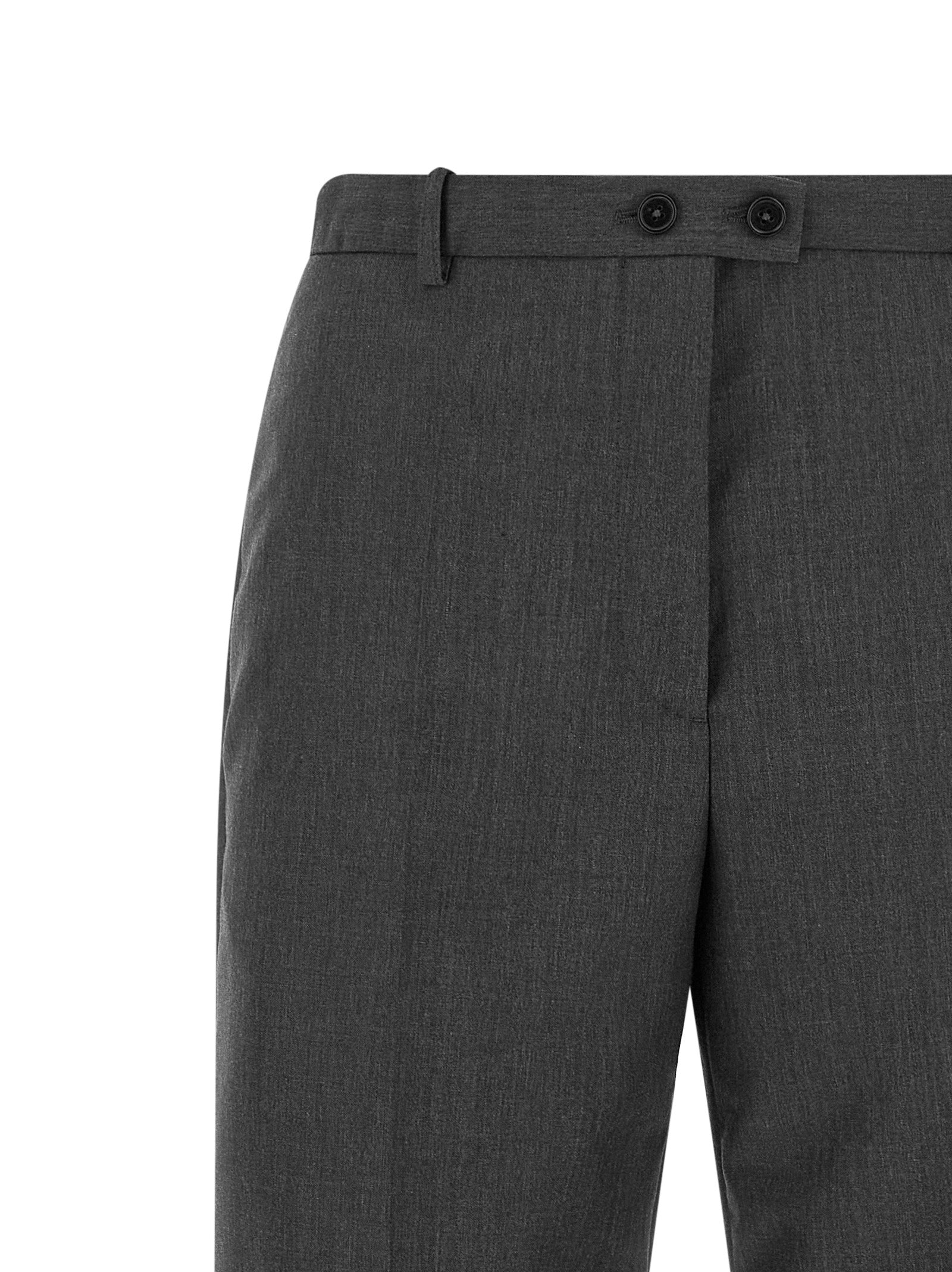 Jil Sander Graue Wollstoffhose