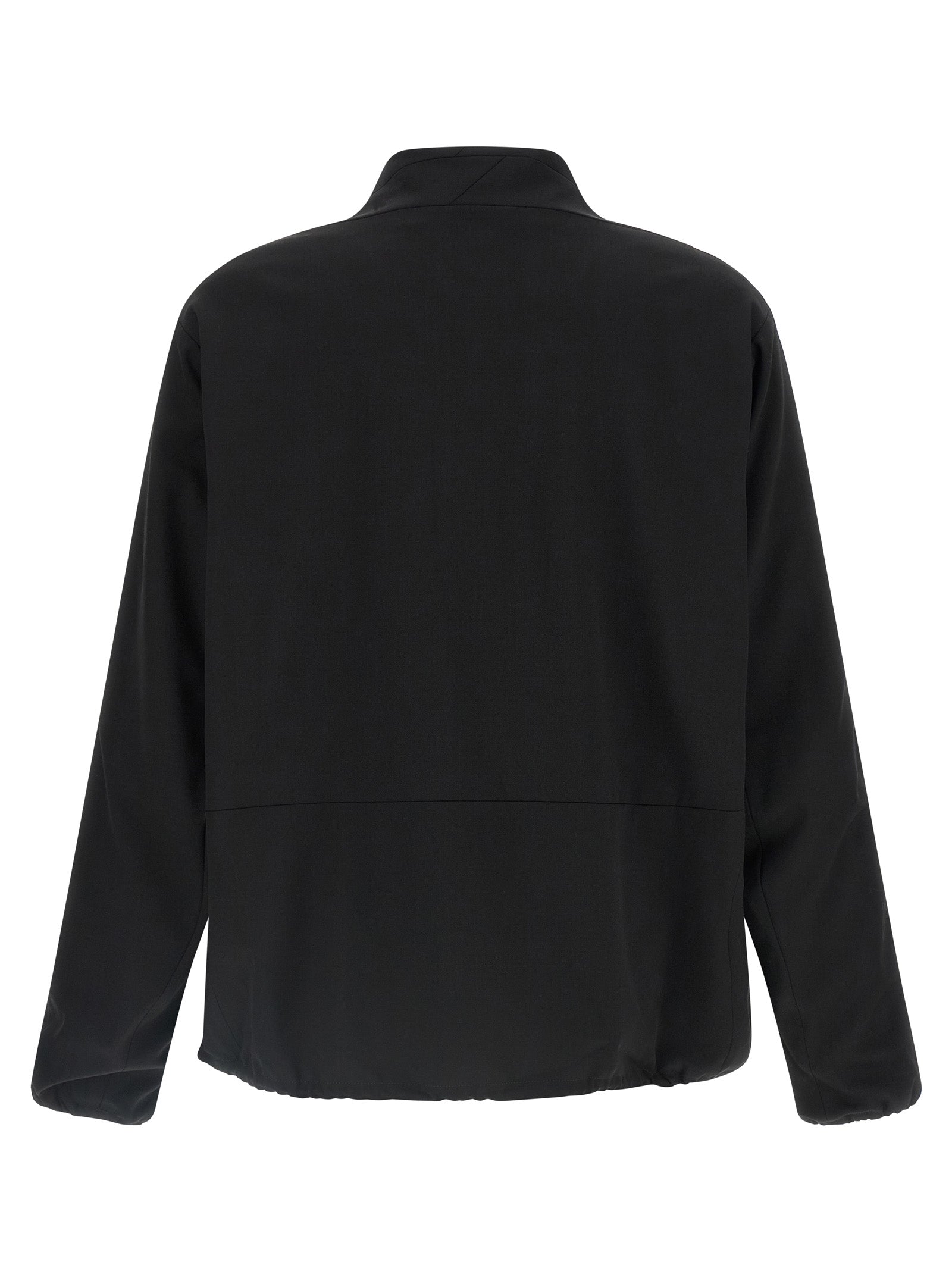 Kiko Kostadinov Schwarze Wolljacke in voller Länge