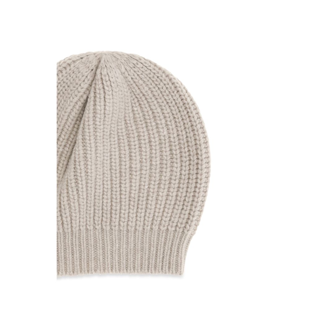 Brunello Cucinelli Beige Seidenmütze