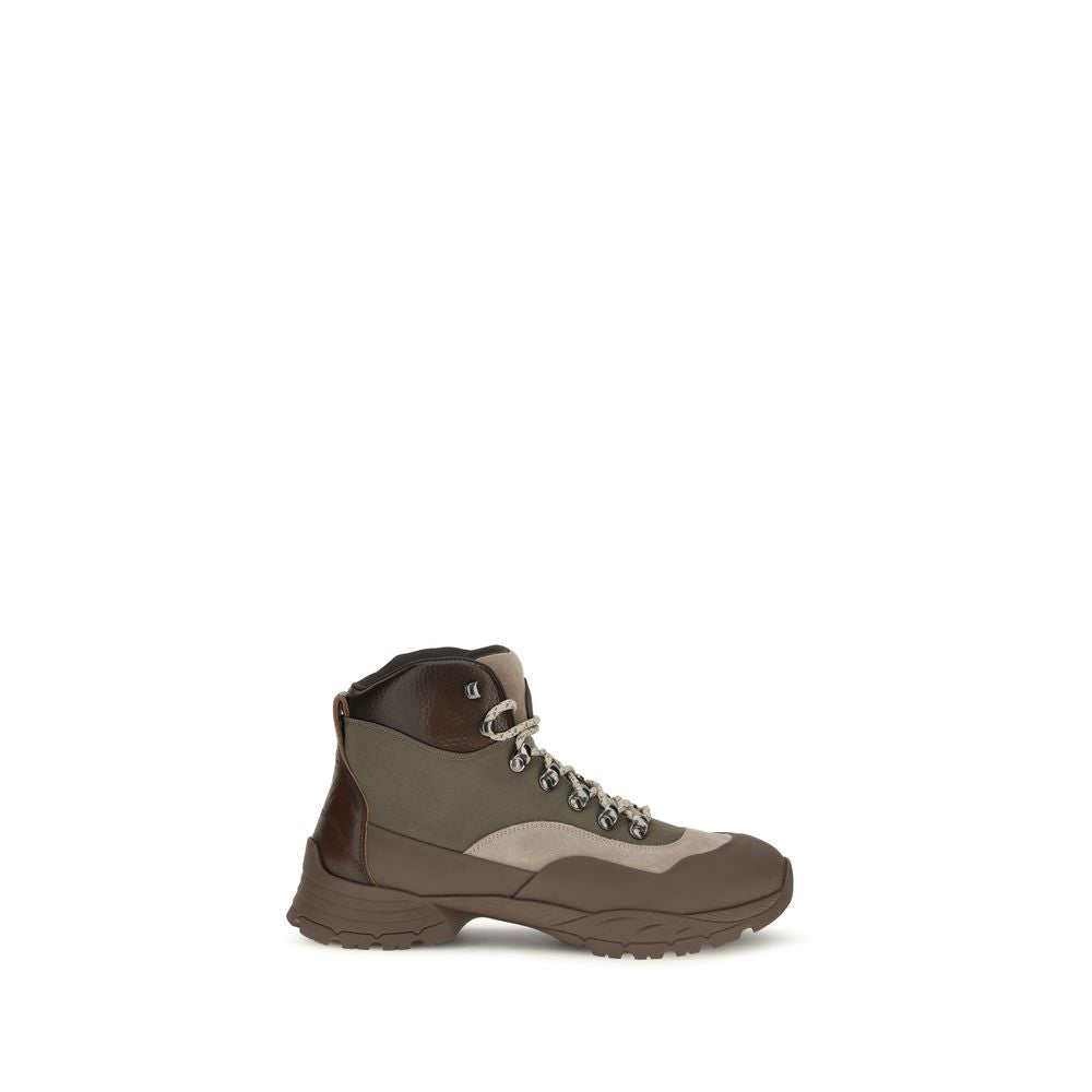 Brunello Cucinelli Bicolor-Schnürstiefel aus Nylon