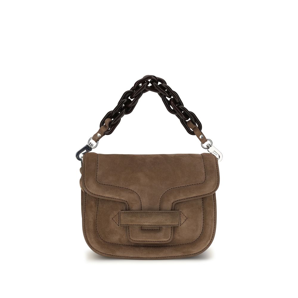 Pierre Hardy Braune Ziegenleder-Schultertasche