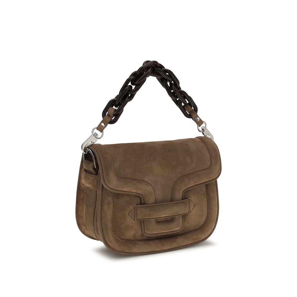 Pierre Hardy Braune Ziegenleder-Schultertasche