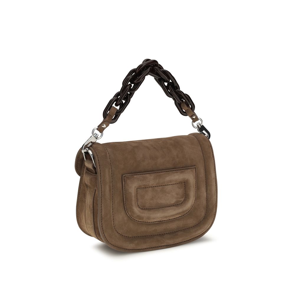 Pierre Hardy Braune Ziegenleder-Schultertasche