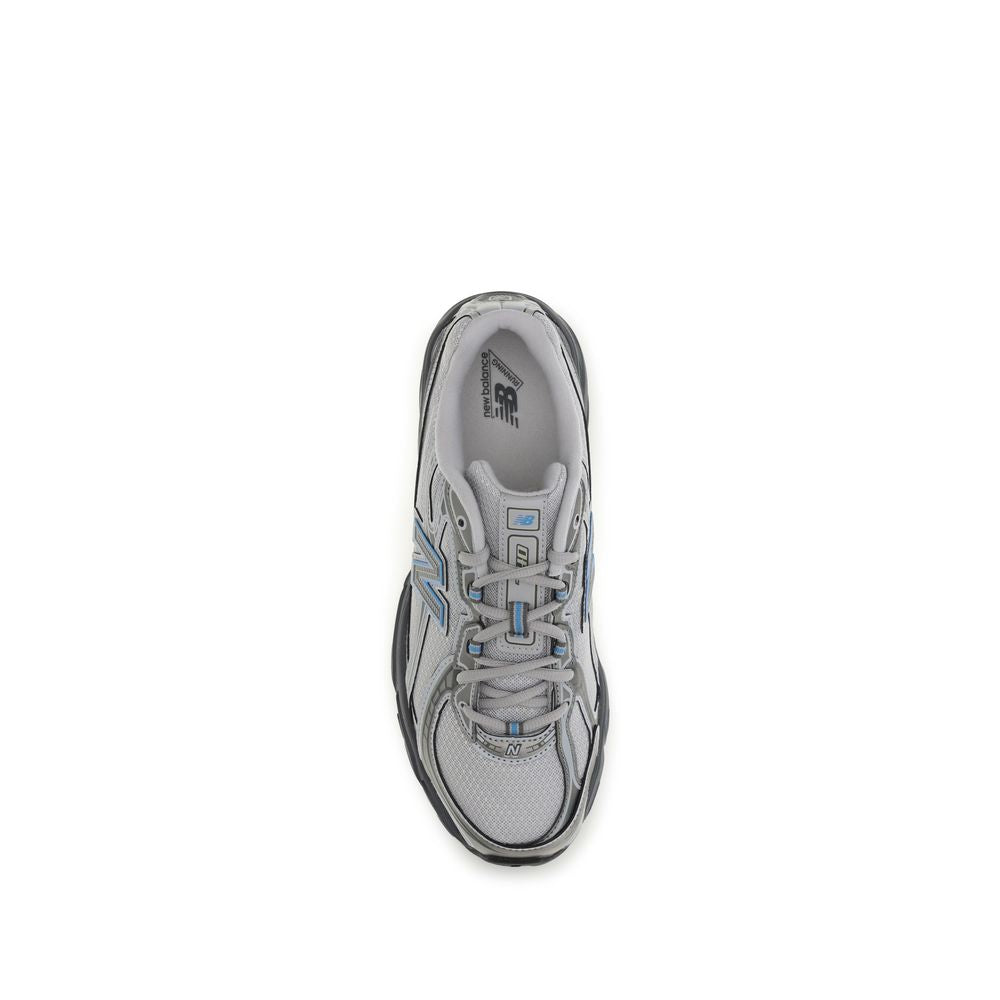 New Balance Graue Stoff-Sneaker mit niedrigem Schaft