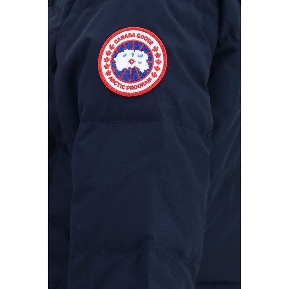Canada Goose Blaue Polyester-Jacke in voller Länge