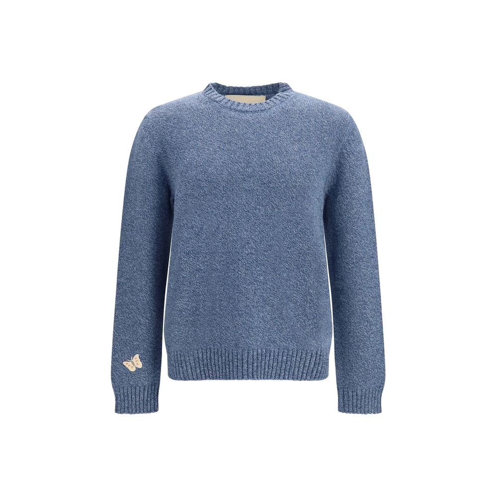 Valentino Garavani Blauer Wollpullover Oves Aries
