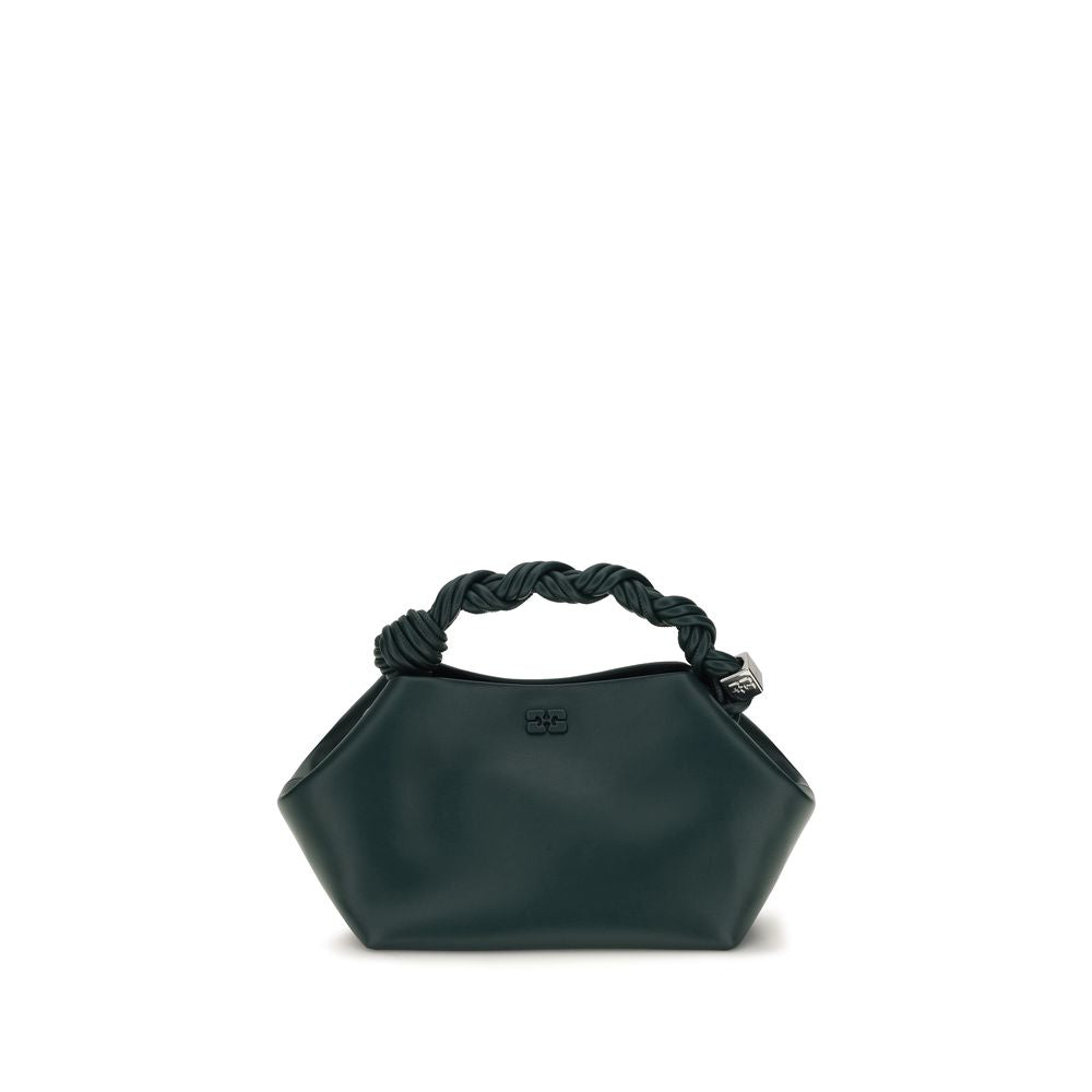 Ganni Schultertasche aus recyceltem Bicolor-Leder