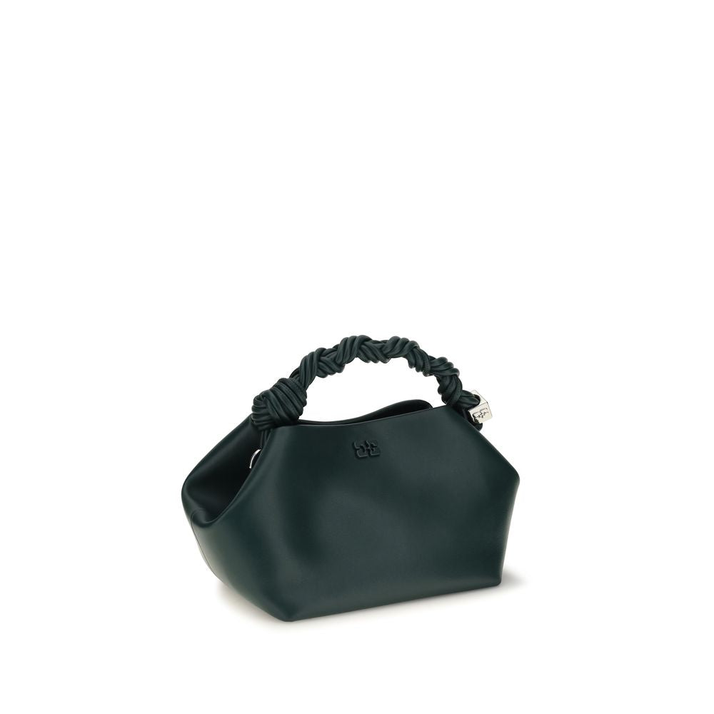 Ganni Schultertasche aus recyceltem Bicolor-Leder