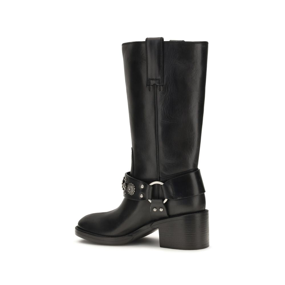 Chloé Schwarze Bos Taurus Kalbsleder Chelsea Boots