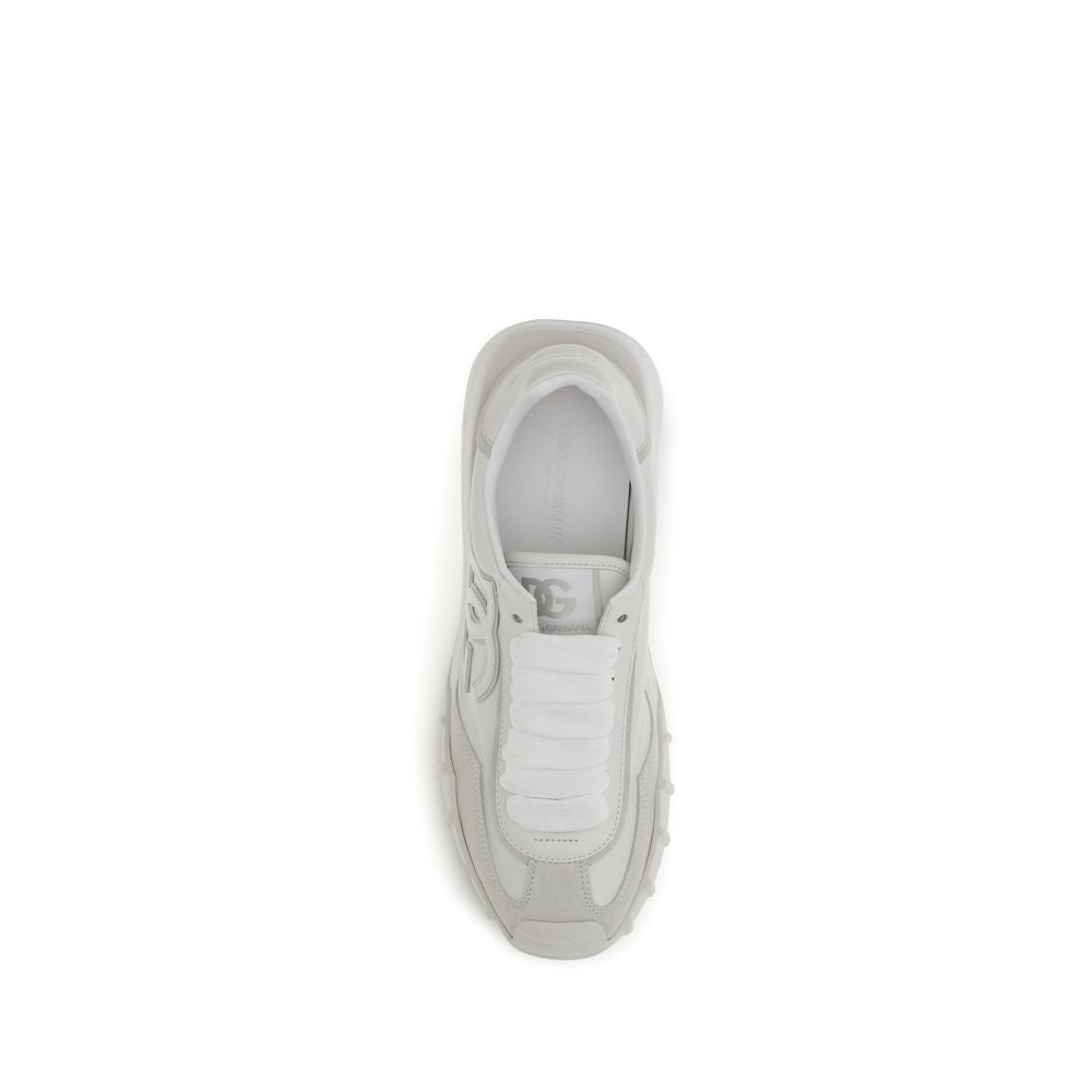 Dolce & Gabbana Weiße Kalbsleder Bos Taurus Athletic Sneaker