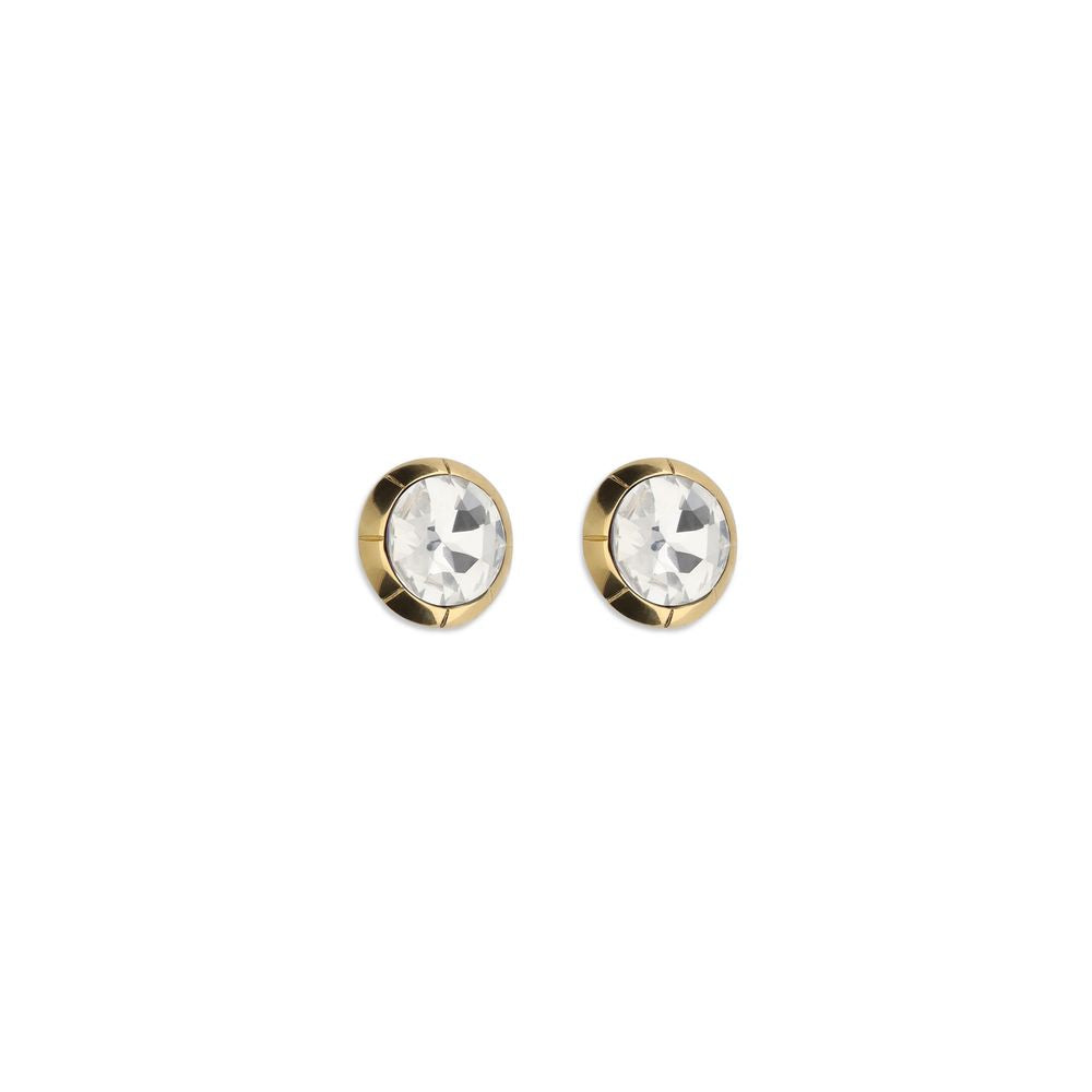 Alessandra Rich Ohrringe aus Glas und Gold