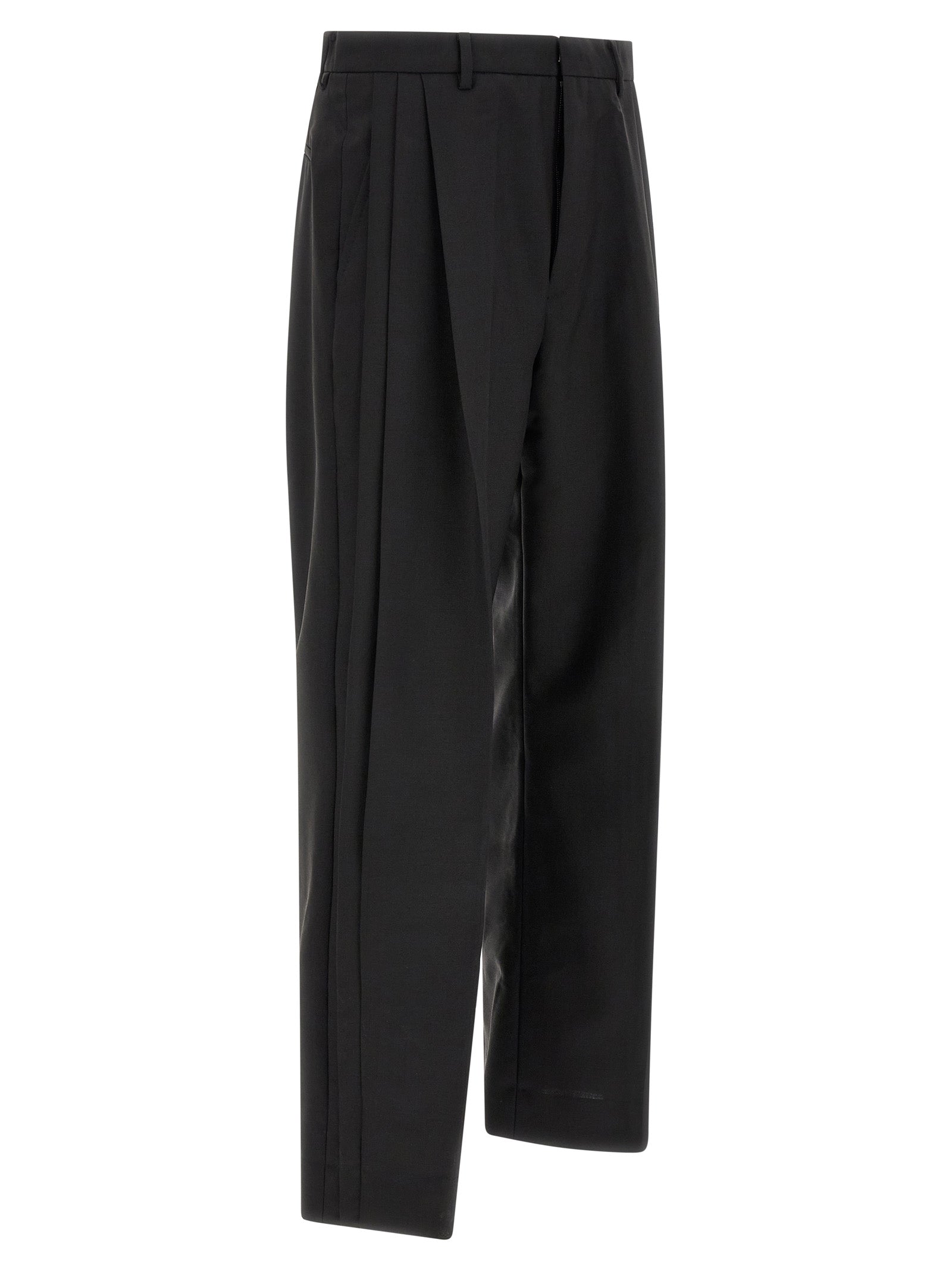Kiko Kostadinov Schwarze Wollhose