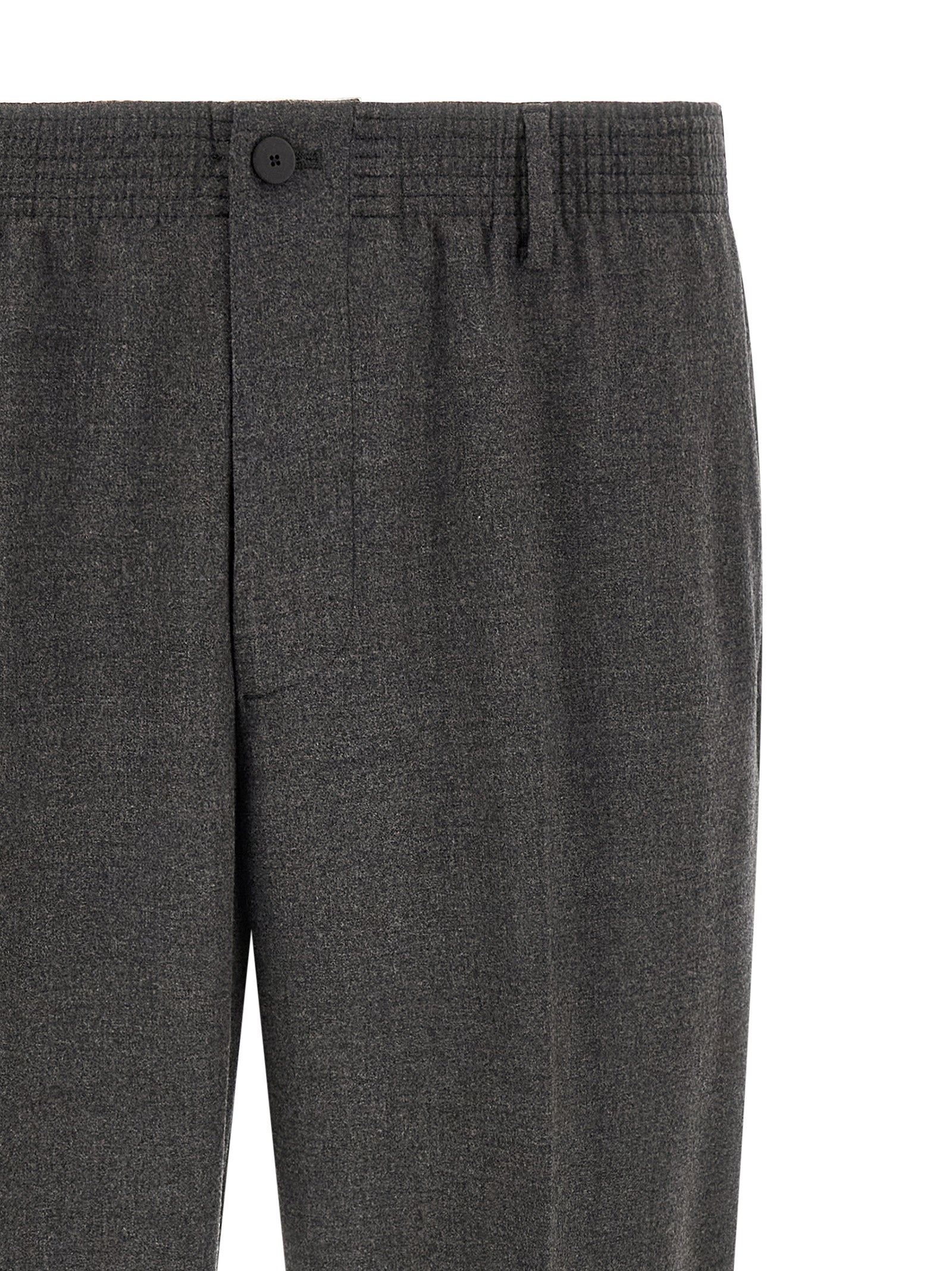 CELLAR DOOR Graue Cropped Hose aus reiner Schurwolle
