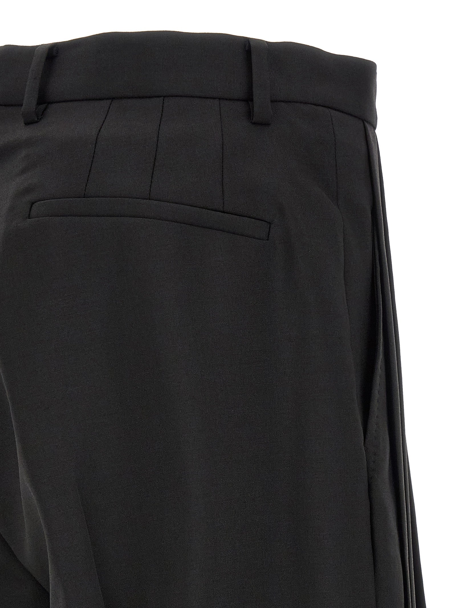 Kiko Kostadinov Schwarze Wollhose