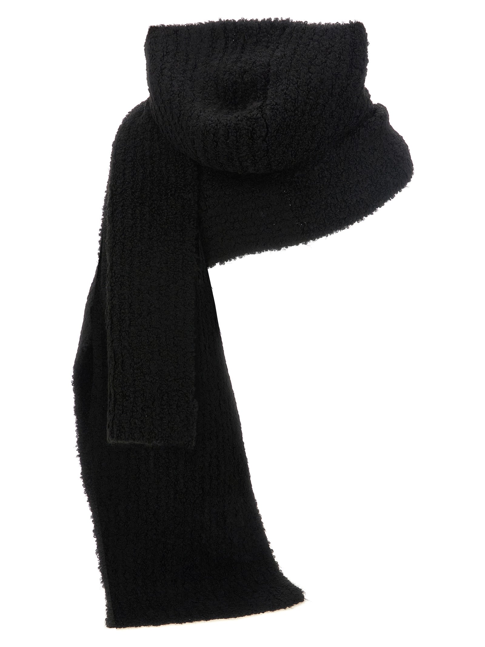 MM6 Maison Margiela Schwarzer Marabou-Schal
