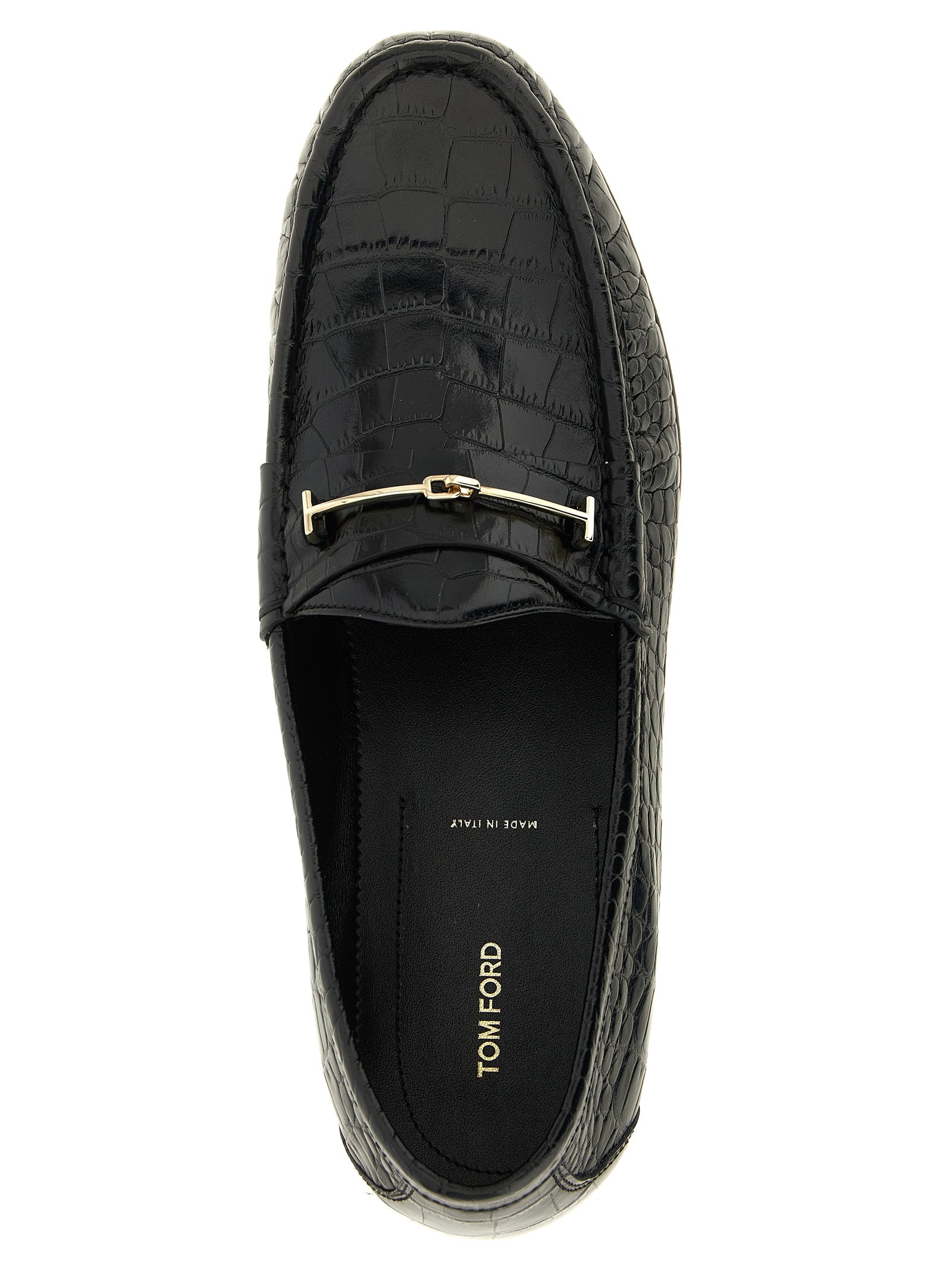 Tom Ford Schwarze Loafer aus Kalbsleder zum Hineinschlüpfen