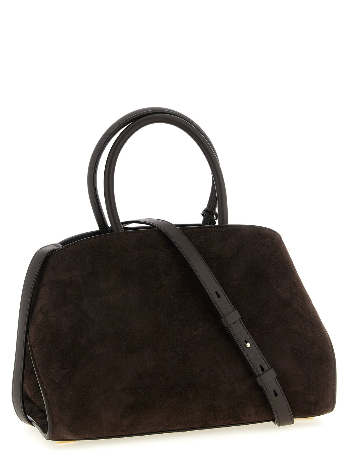 Ferragamo Braune Ziegenleder-Handtasche