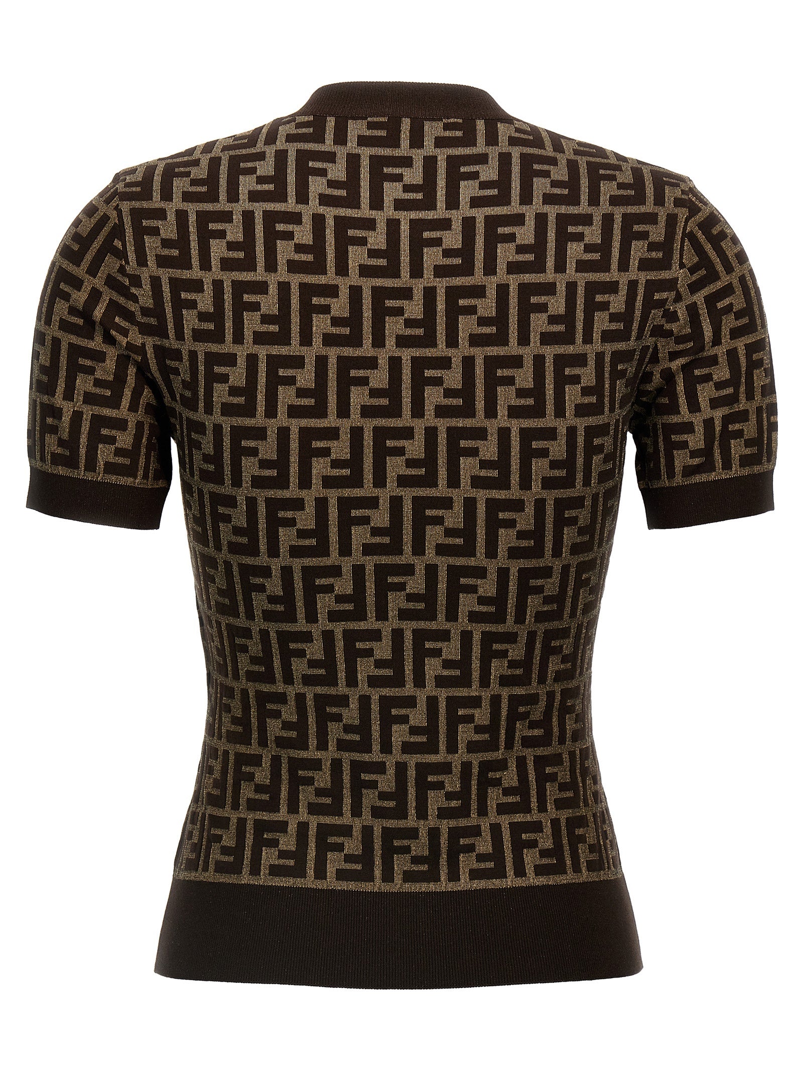 Fendi Brauner Baumwollcardigan