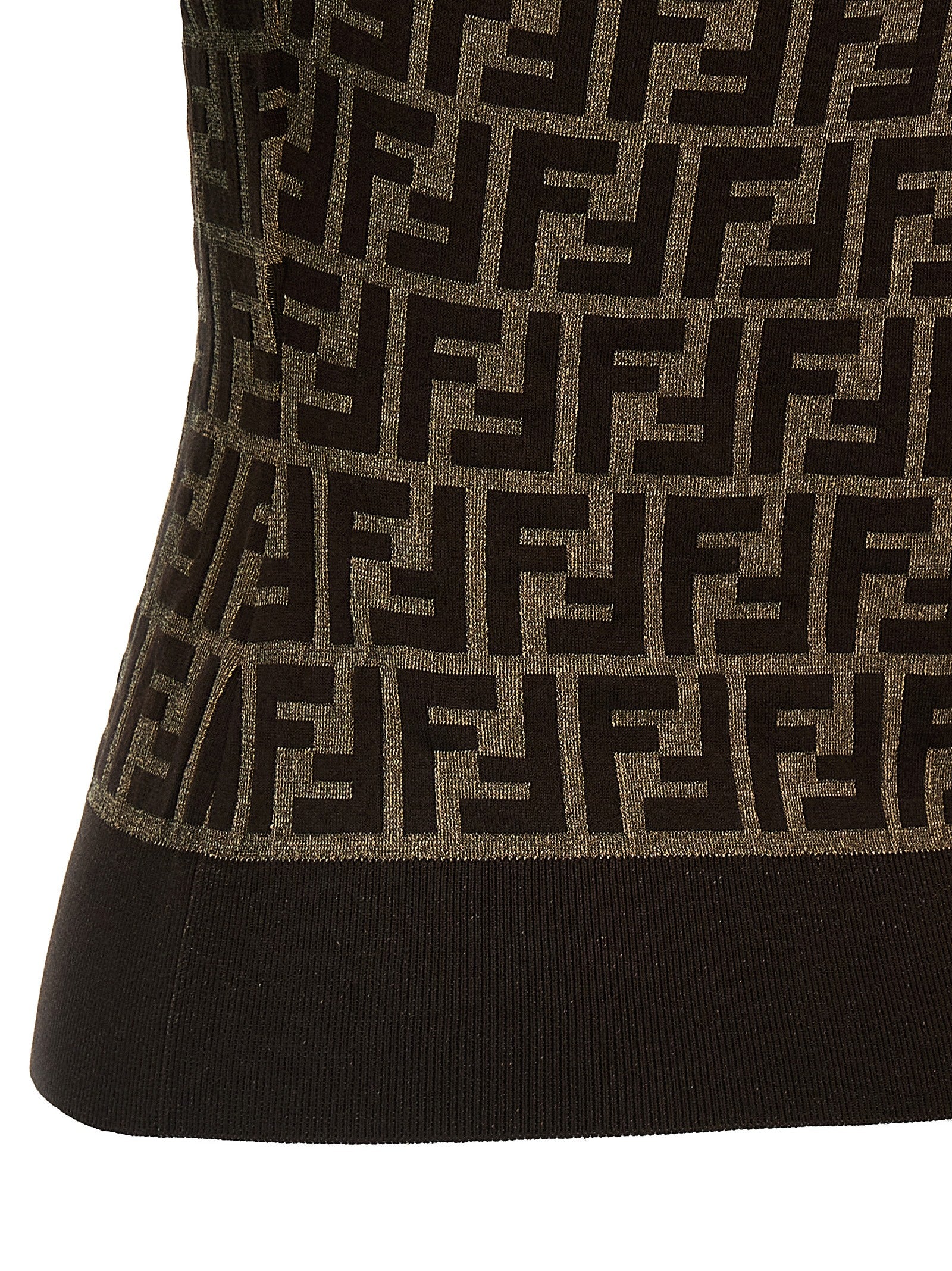 Fendi Brauner Baumwollcardigan