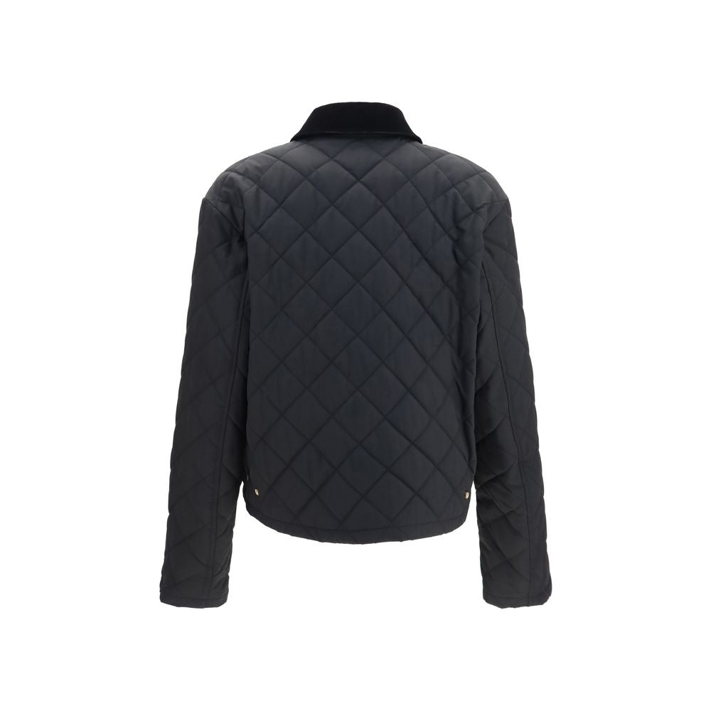 Ferragamo Schwarze Baumwoll-Shell-Jacke