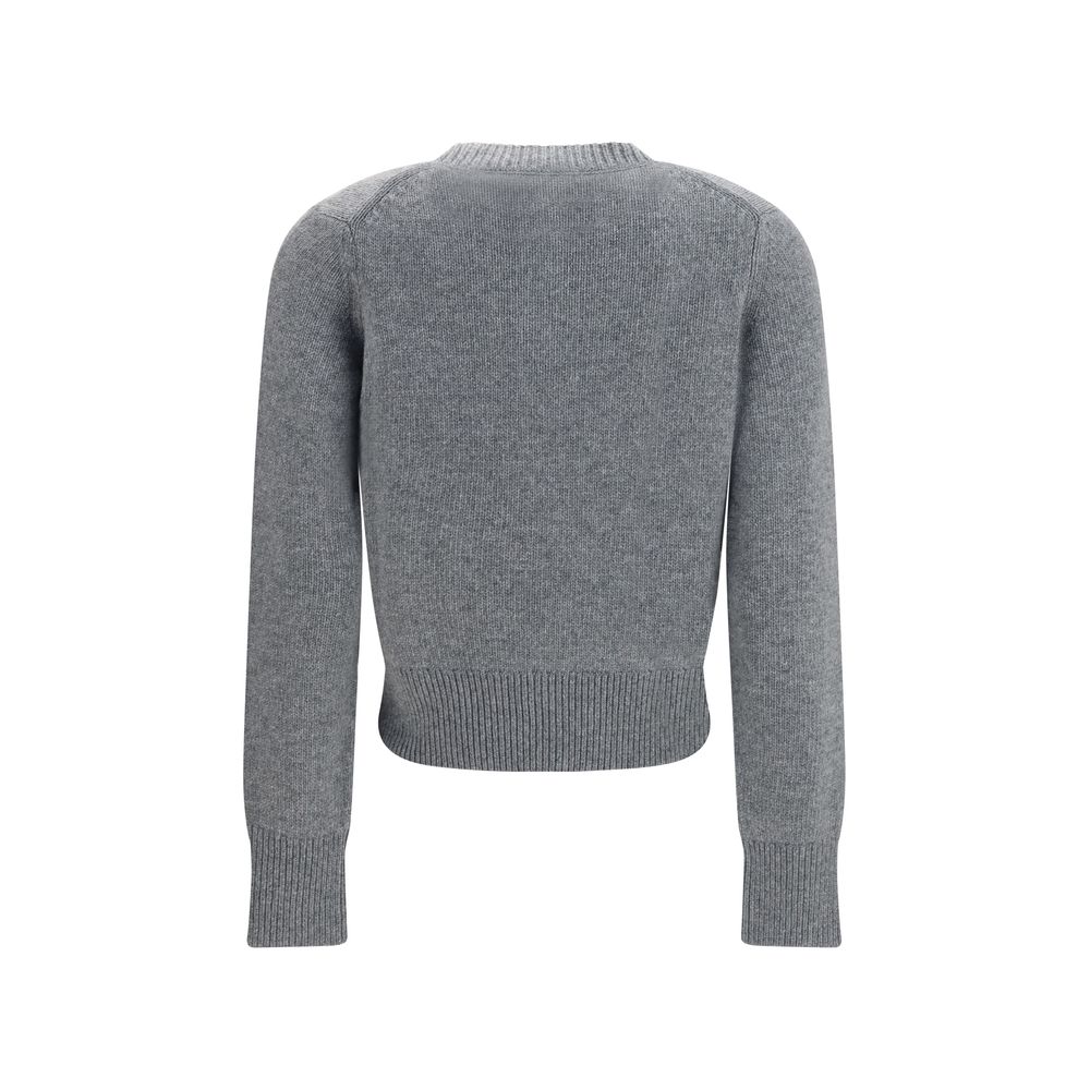 Burberry Grauer Woll Cardigan Ovis Aries