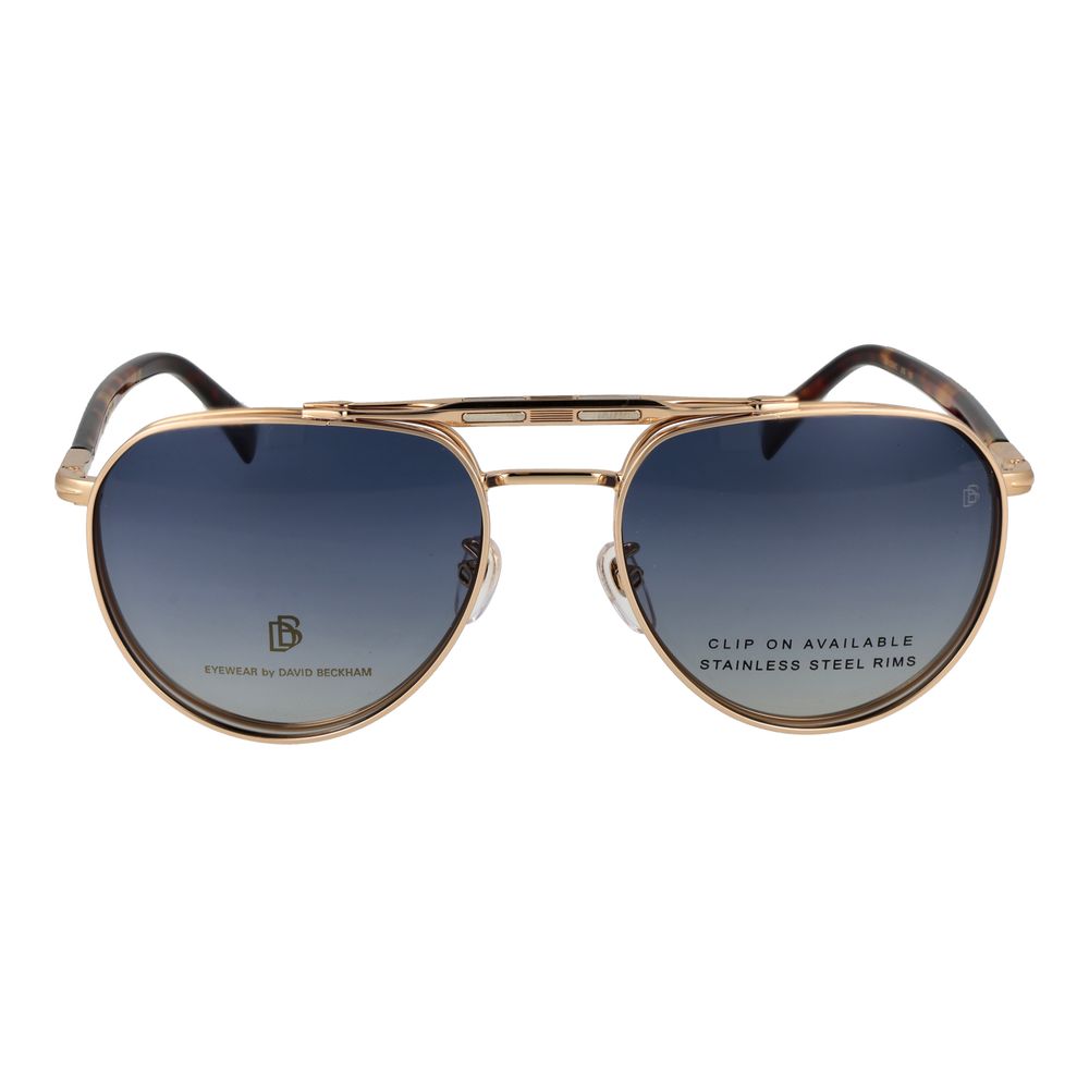 David Beckham Brille aus Goldmetall (Fassung)