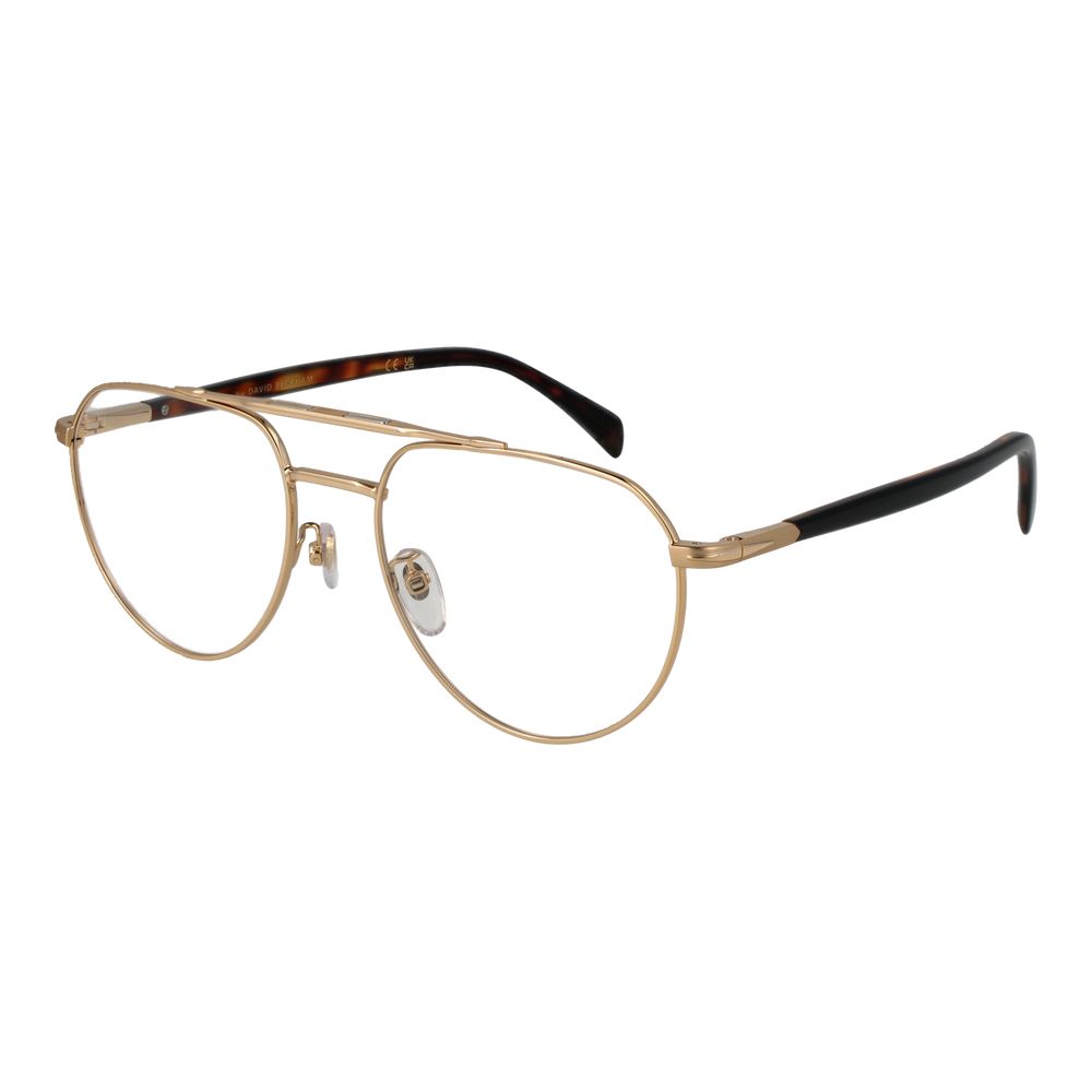 David Beckham Brille aus Goldmetall (Fassung)