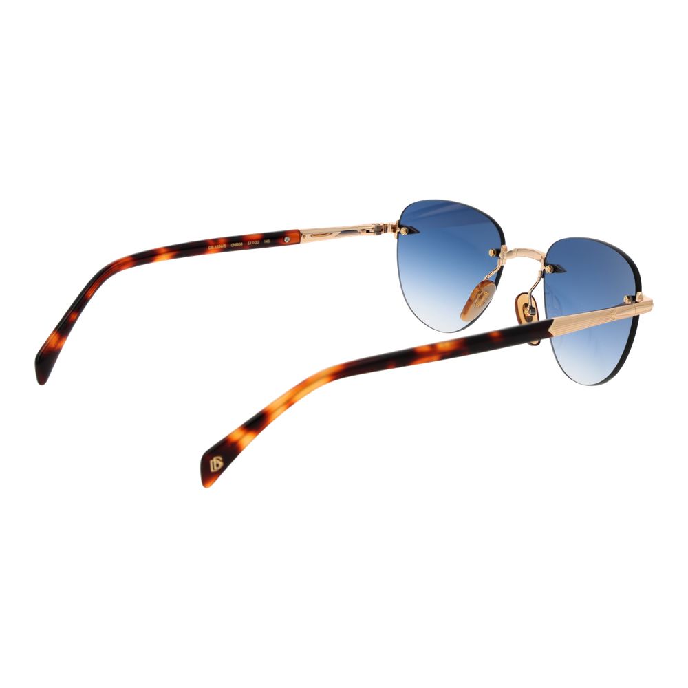 David Beckham Sonnenbrille aus Goldmetall