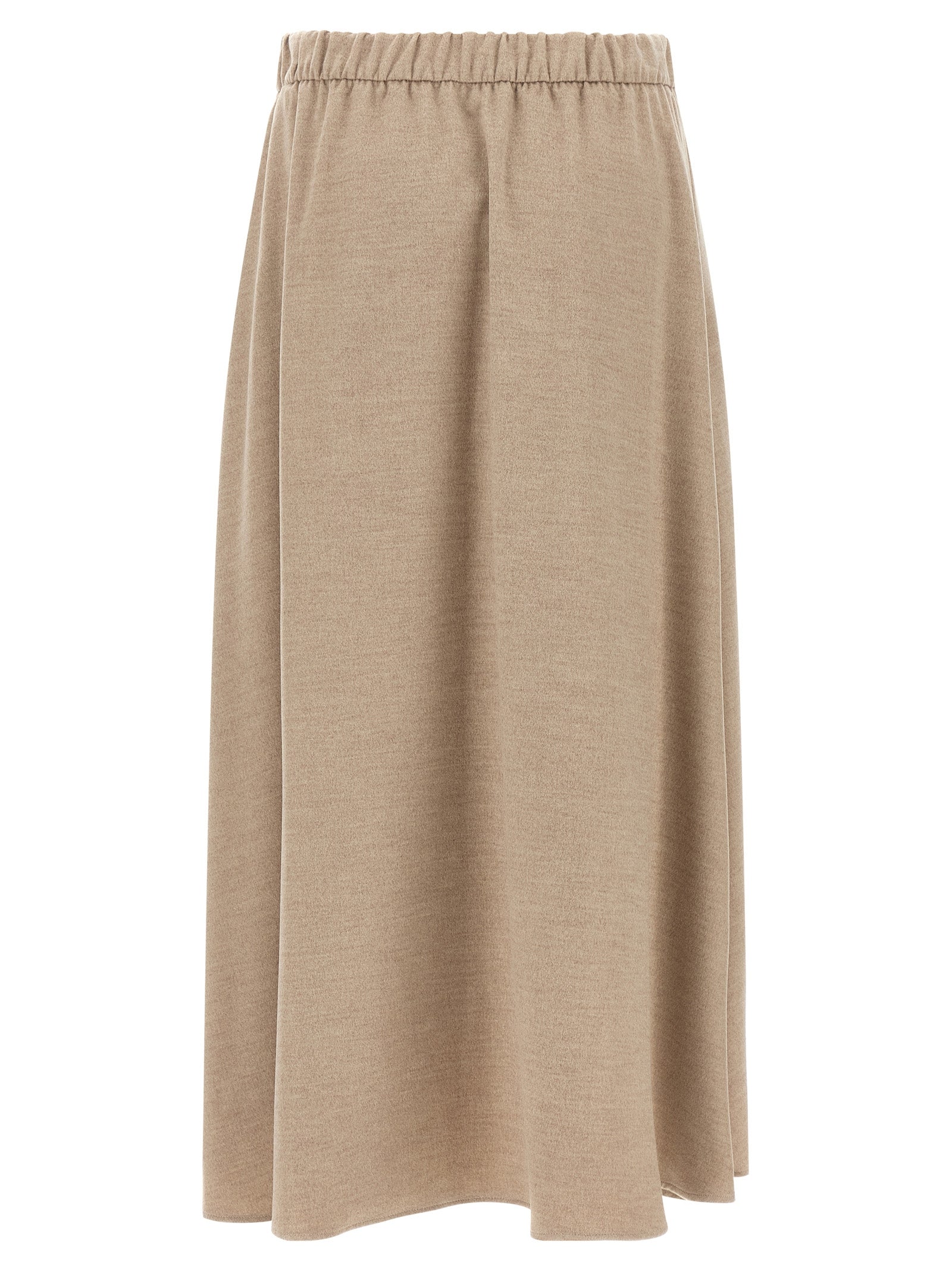 Herno Beiger Midirock aus Polyester