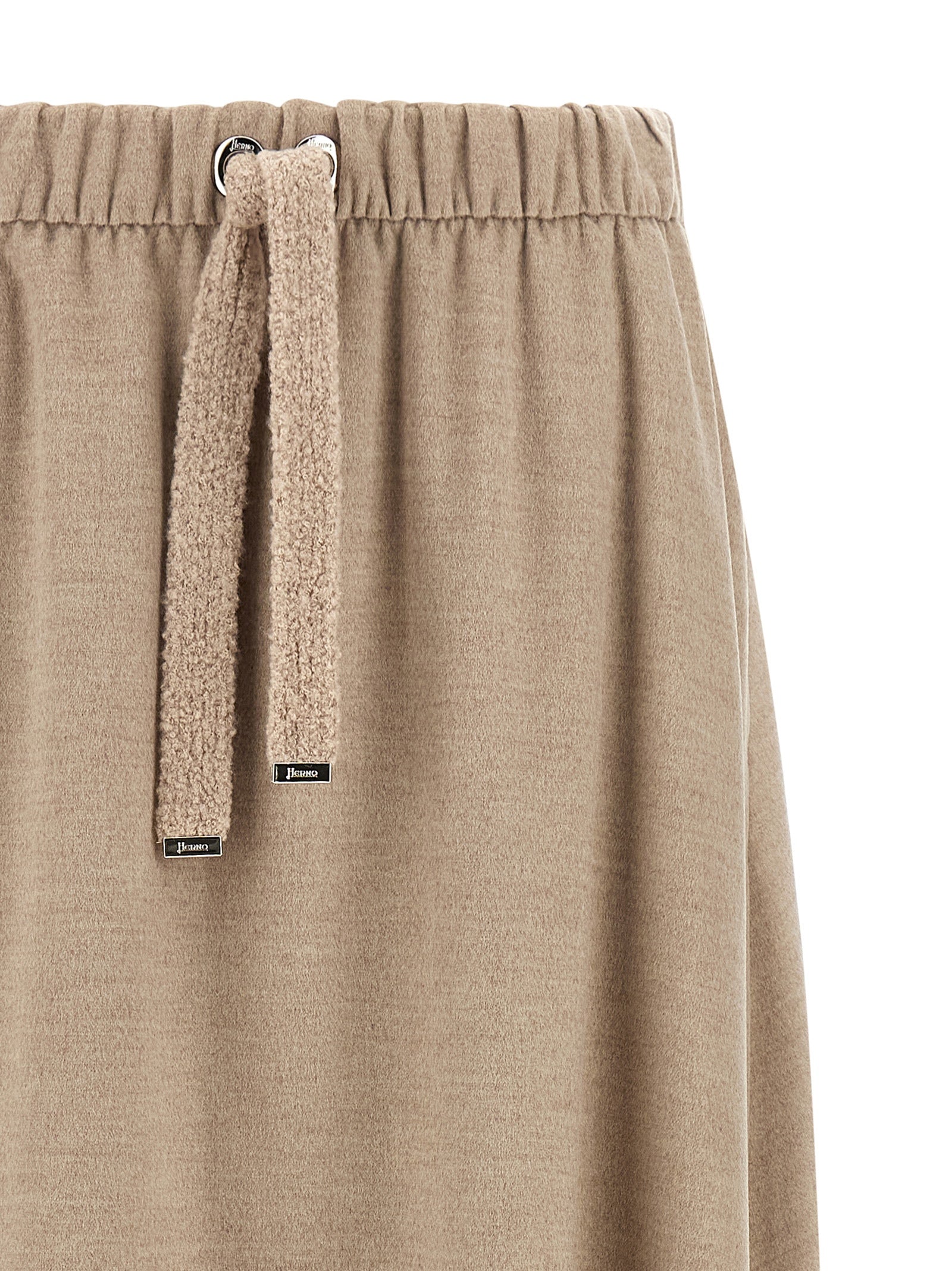 Herno Beiger Midirock aus Polyester