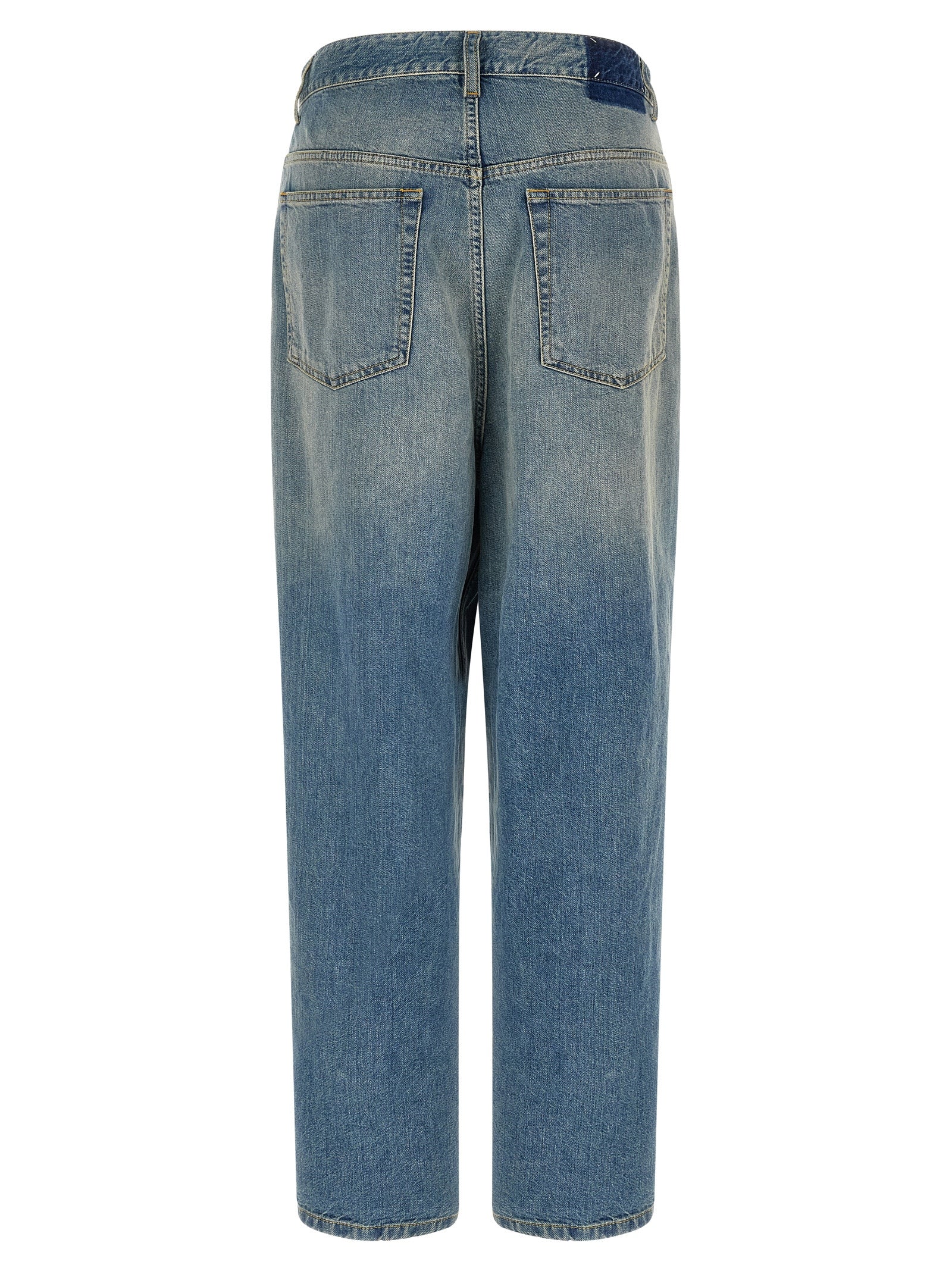 Maison Margiela Blaue Jeans aus Baumwolle im geraden Schnitt