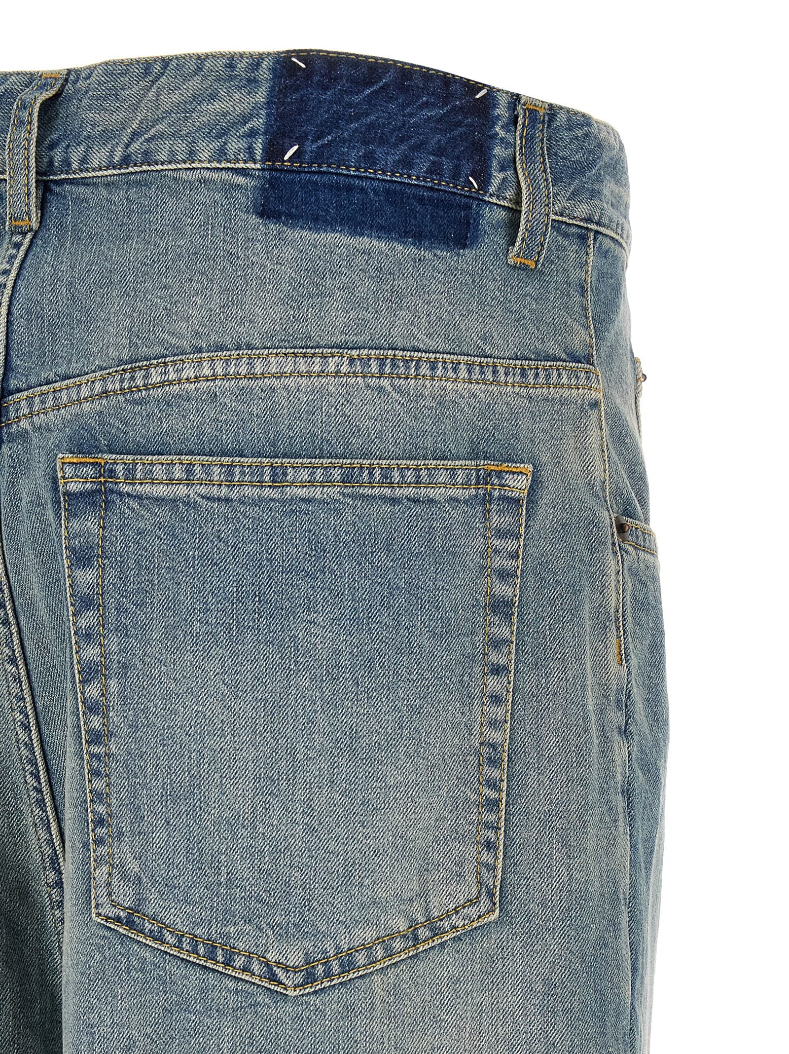 Maison Margiela Blaue Jeans aus Baumwolle im geraden Schnitt