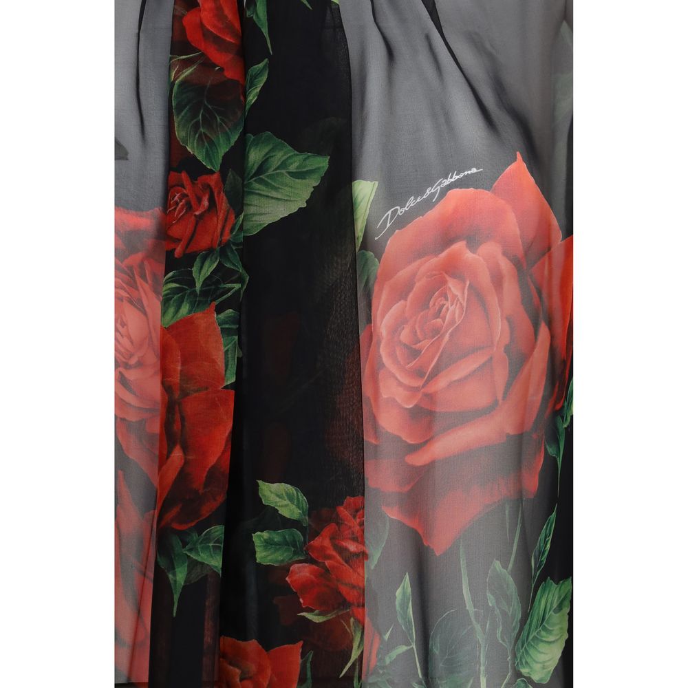 Dolce & Gabbana Schwarze Seidenbluse